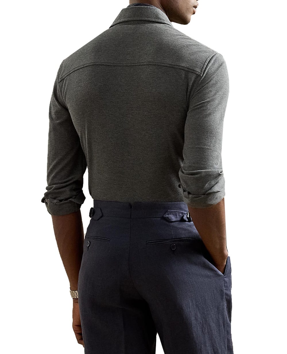 Рубашка Ralph Lauren Purple Label 790774610047, серый цвет • Купить в интернет-магазине Kameron