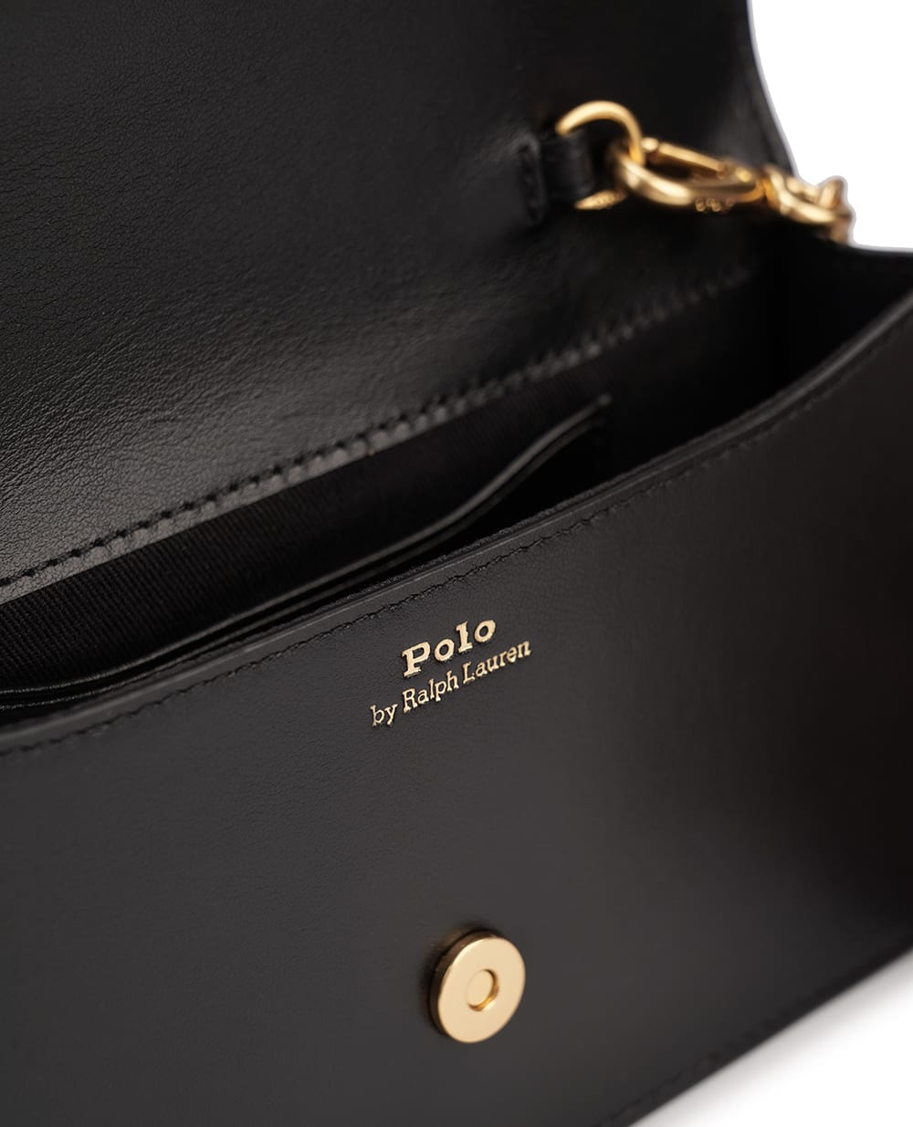 Кожаная сумка Polo ID Polo Ralph Lauren 427961946001, черный цвет • Купить в интернет-магазине Kameron