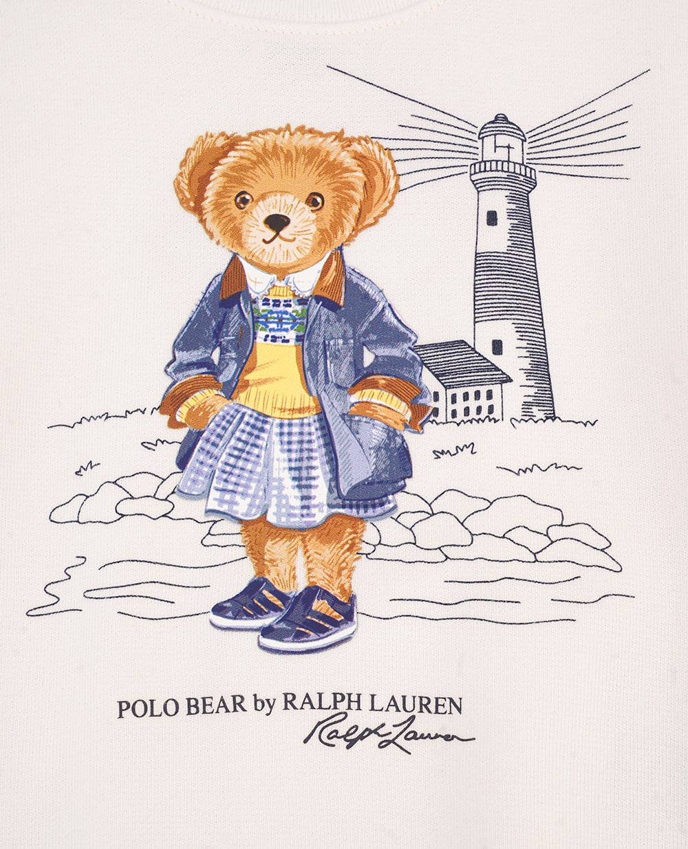 Дитячий світшот Polo Bear Polo Ralph Lauren Kids 313965156001, молочний колір • Купити в інтернет-магазині Kameron
