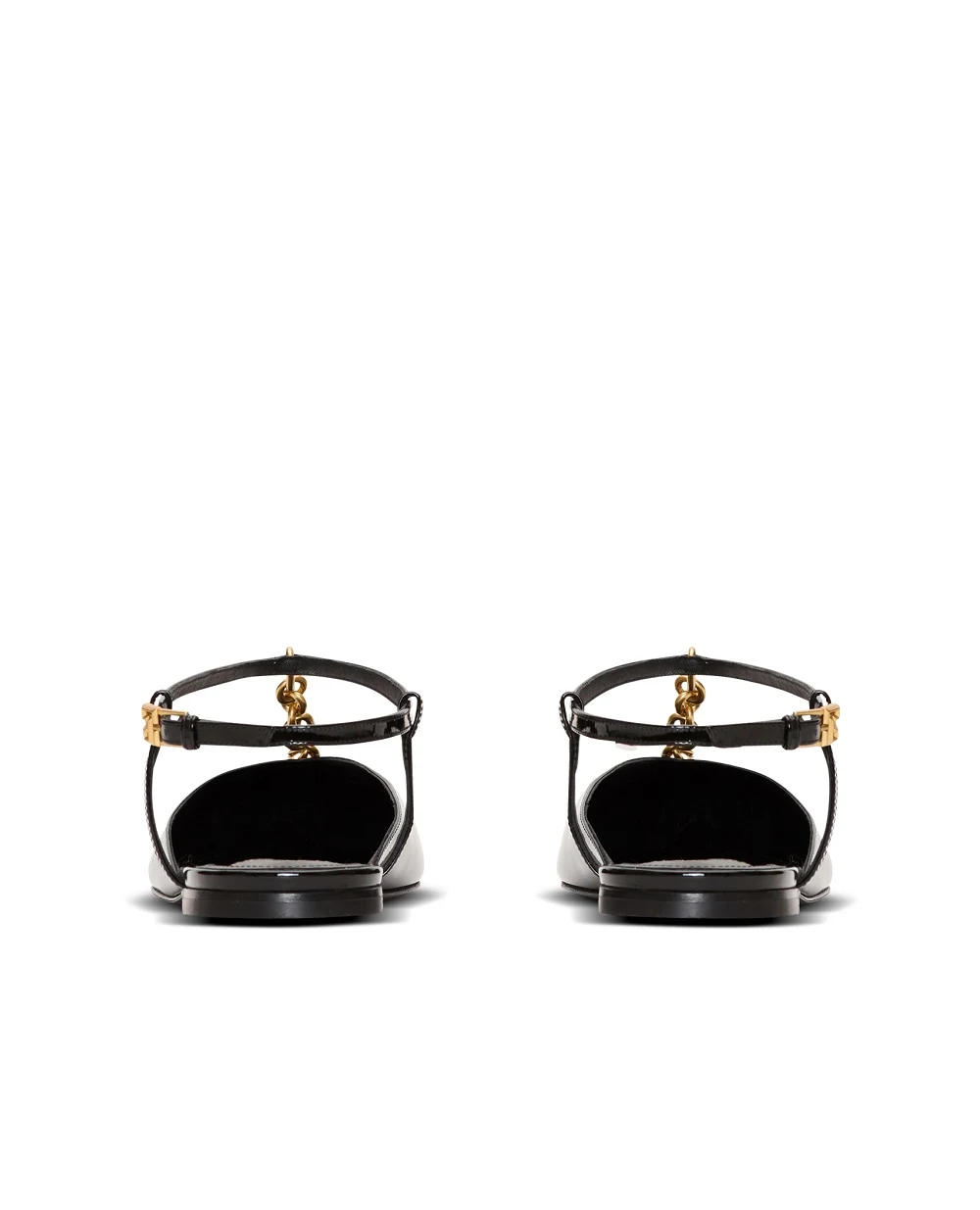 Сандалии Sync из лакированной кожи Balmain HN1UF278LPAT, черный цвет • Купить в интернет-магазине Kameron