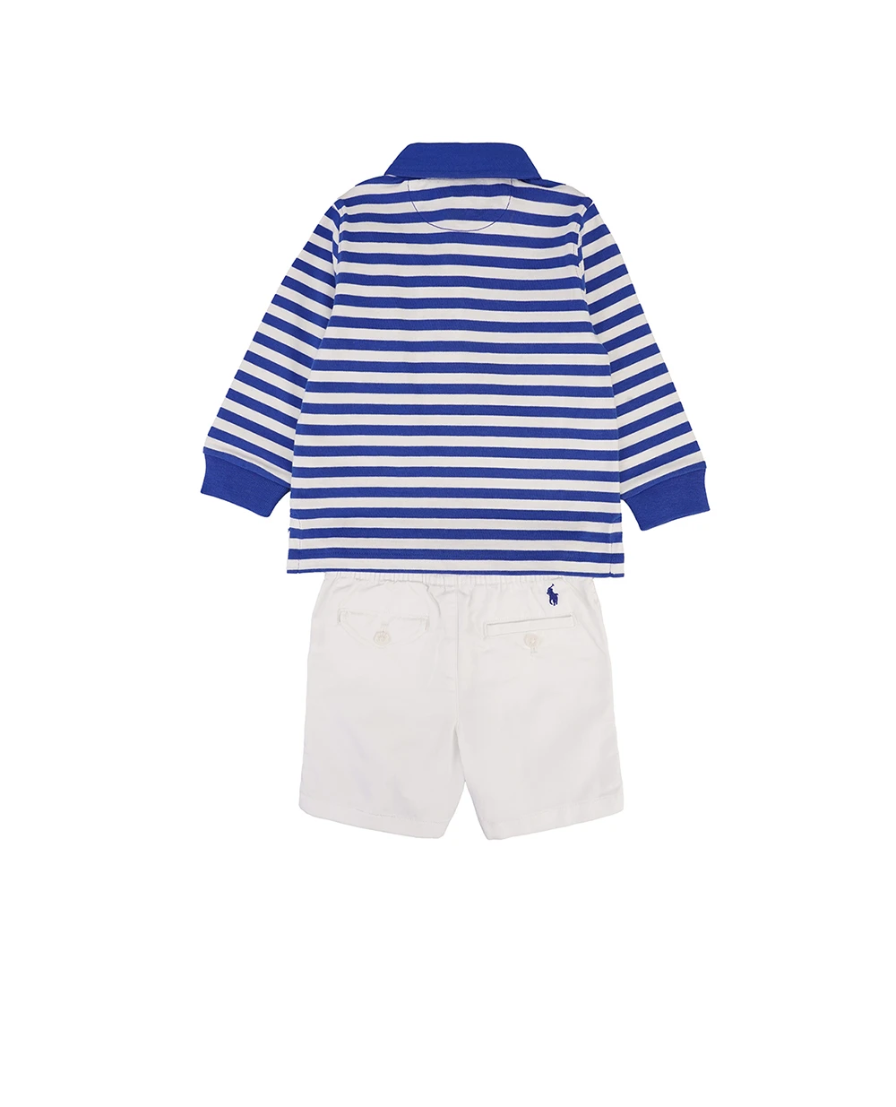 Детский костюм (поло, шорты) Polo Ralph Lauren Kids 320958594001, белый цвет • Купить в интернет-магазине Kameron