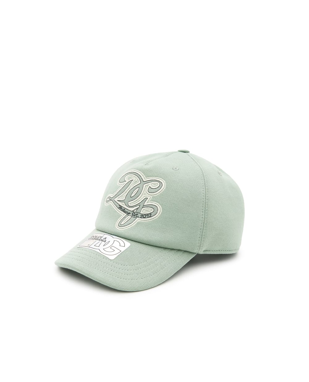Детская кепка с вышивкой логотипа Dolce&Gabbana Kids LB5H71-G7PRP, зеленый цвет • Купить в интернет-магазине Kameron