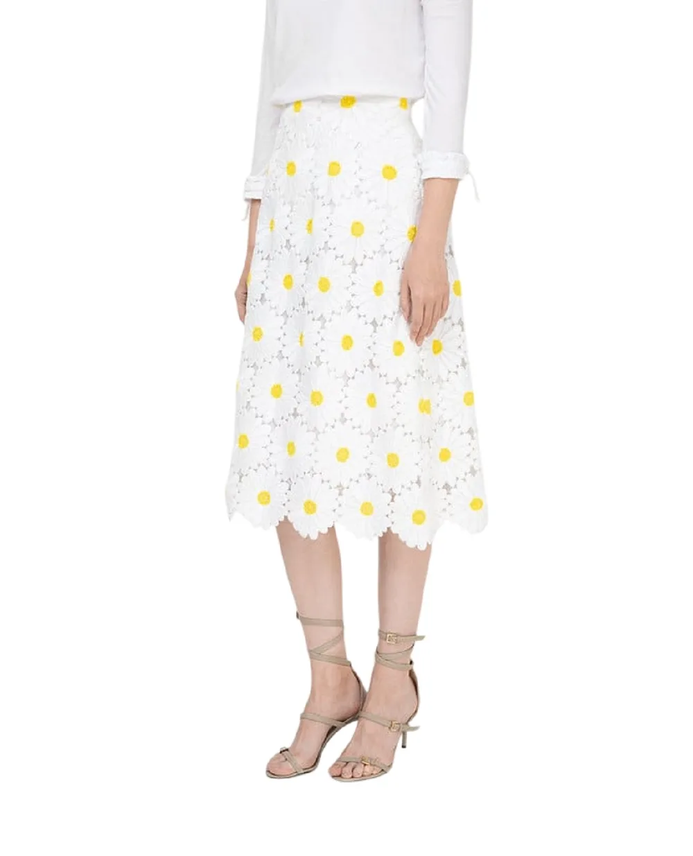 Спідниця Dolce&Gabbana F4AHET-HLMHE, білий колір • Купити в інтернет-магазині Kameron