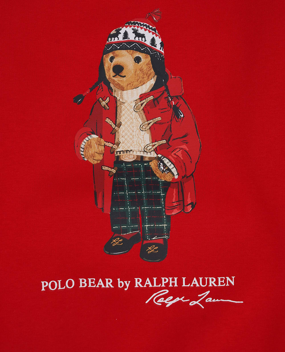 Детский свитшот Polo Bear Polo Ralph Lauren Kids 322960439001, красный цвет • Купить в интернет-магазине Kameron