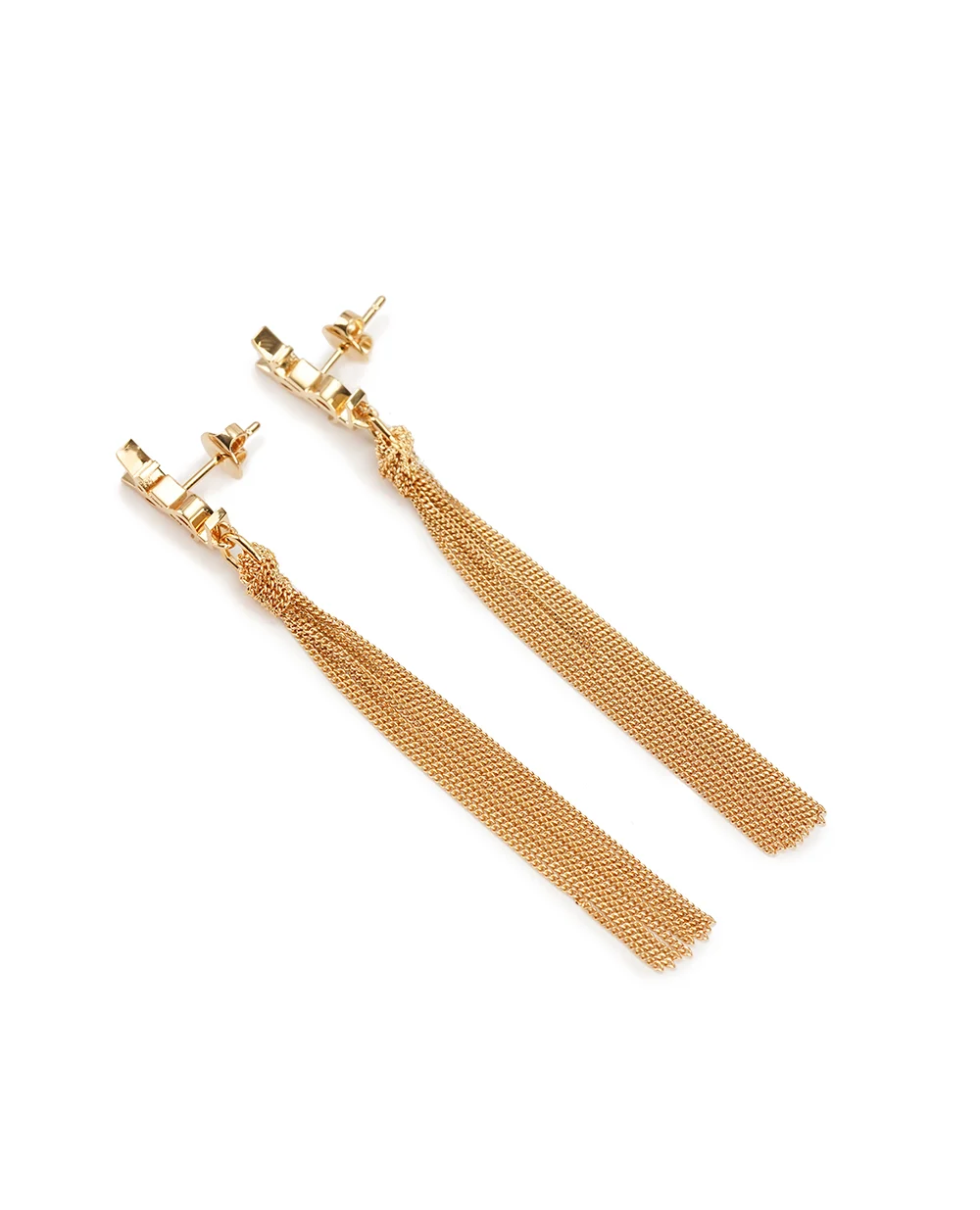 Серьги Saint Laurent 803195-Y1500, золотой цвет • Купить в интернет-магазине Kameron