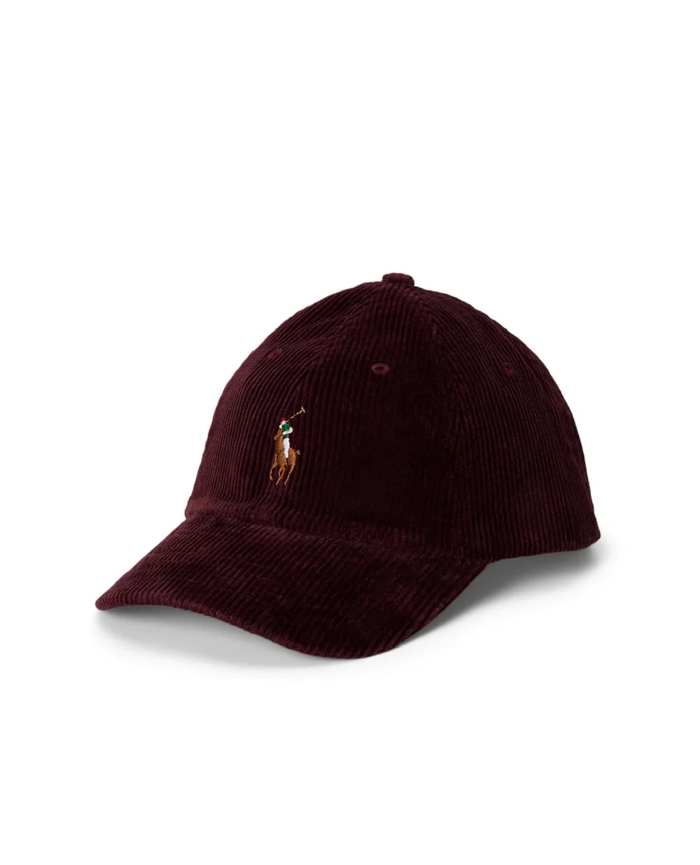 Кепка вельветовая Polo Ralph Lauren 710847175008, бордовый цвет • Купить в интернет-магазине Kameron