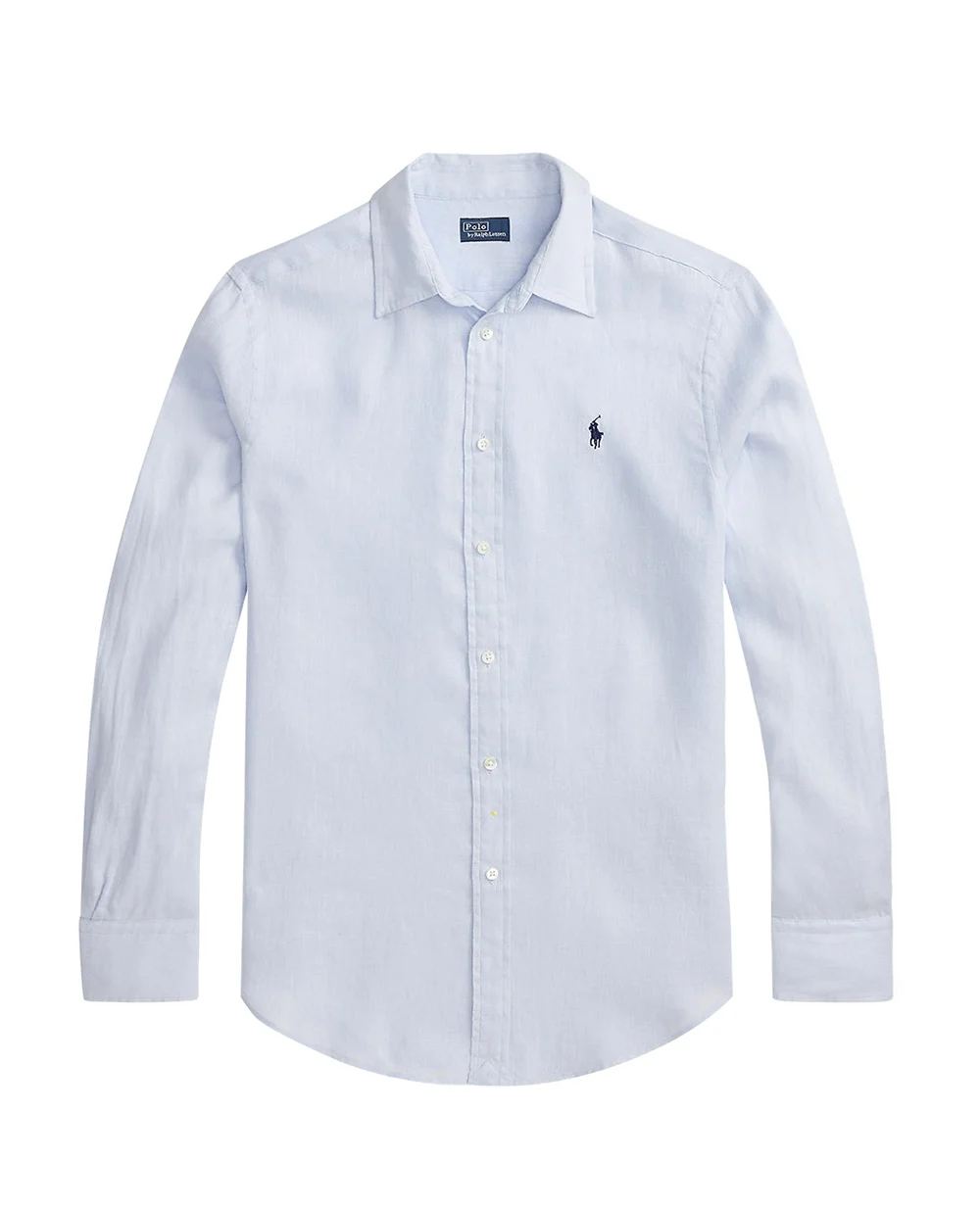 Льняная рубашка Polo Ralph Lauren 211970730503, голубой цвет • Купить в интернет-магазине Kameron
