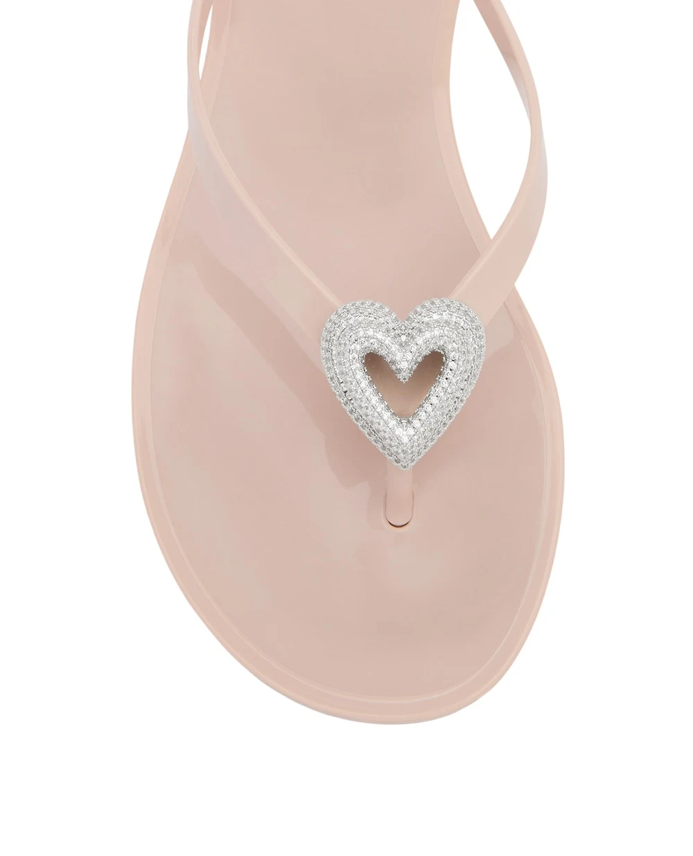 Шльопанці Double Heart Mach&Mach SS26-S0888-05-GUM-NUD, бежевий колір • Купити в інтернет-магазині Kameron