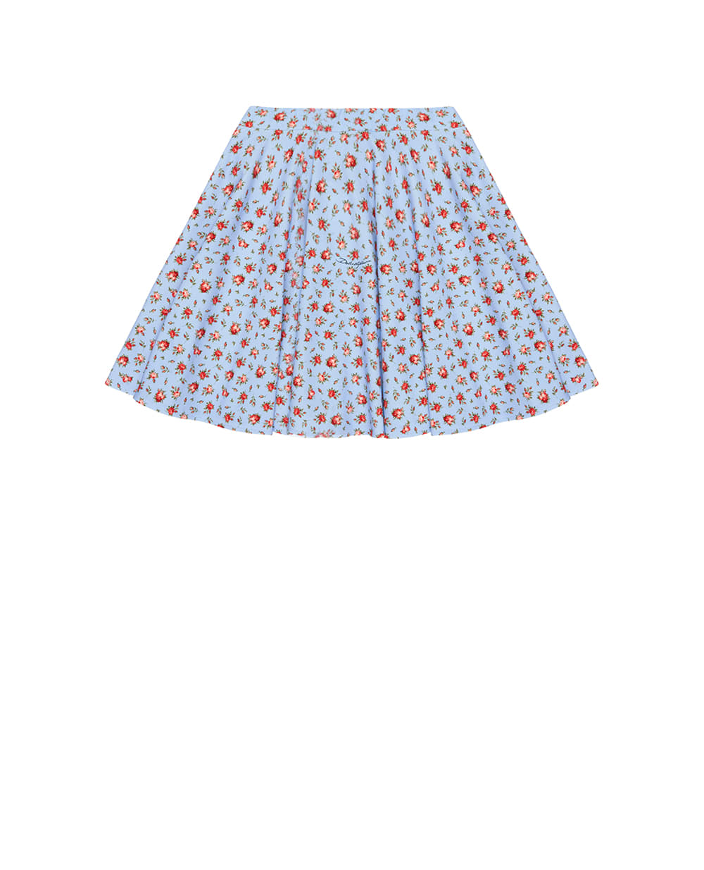Детская юбка с цветочным принтом Dolce&Gabbana Kids L5JIC2-HSGAI-B, голубой цвет • Купить в интернет-магазине Kameron