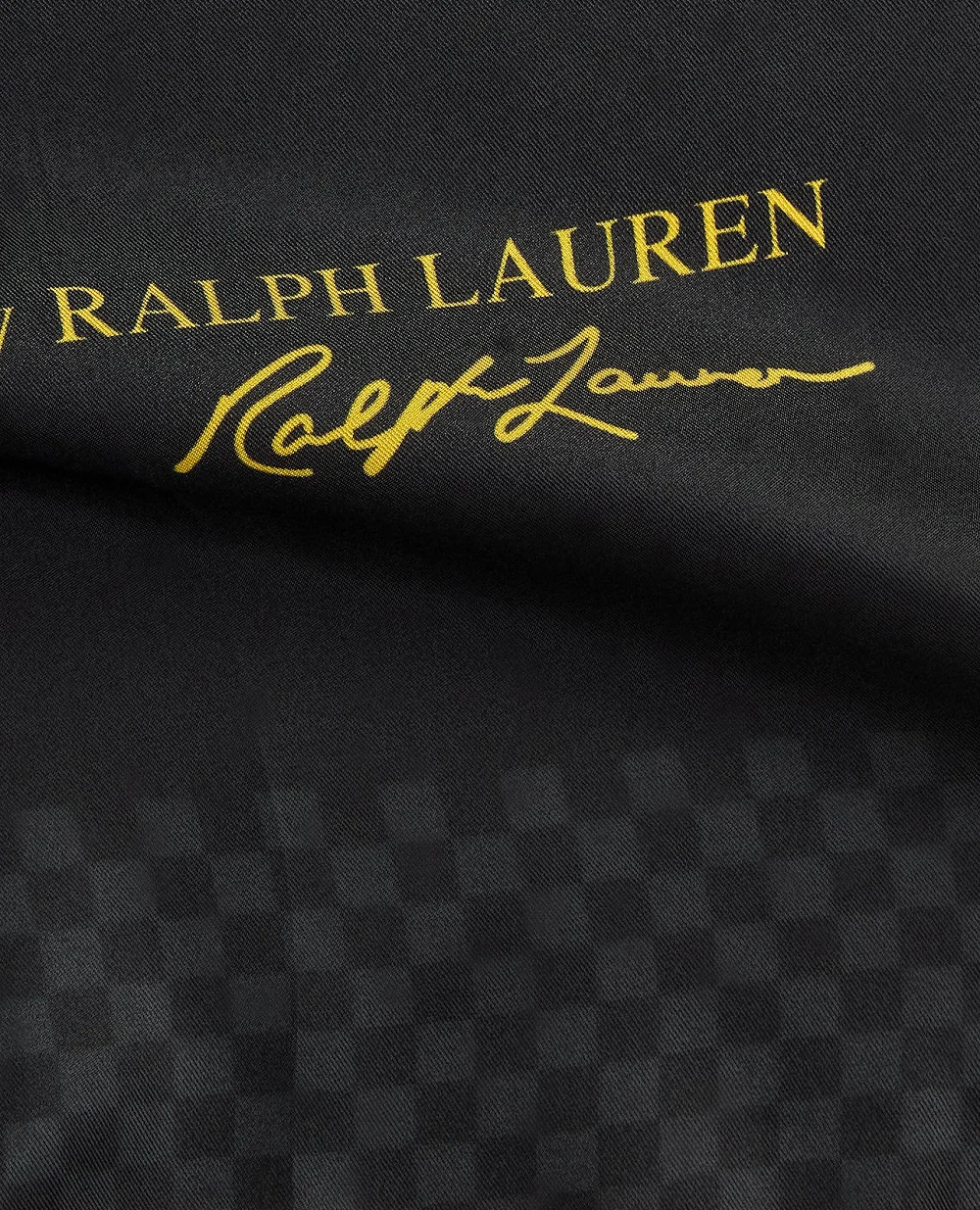 Платок Polo Bear из шелка Polo Ralph Lauren 455P04667001, черный цвет • Купить в интернет-магазине Kameron