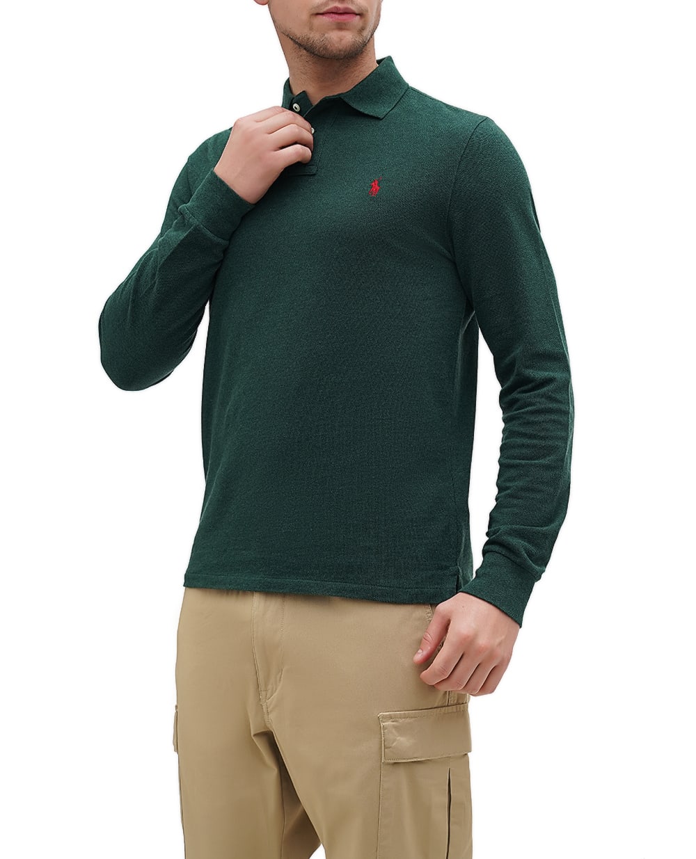 Поло Polo Ralph Lauren 710680790074, зеленый цвет • Купить в интернет-магазине Kameron