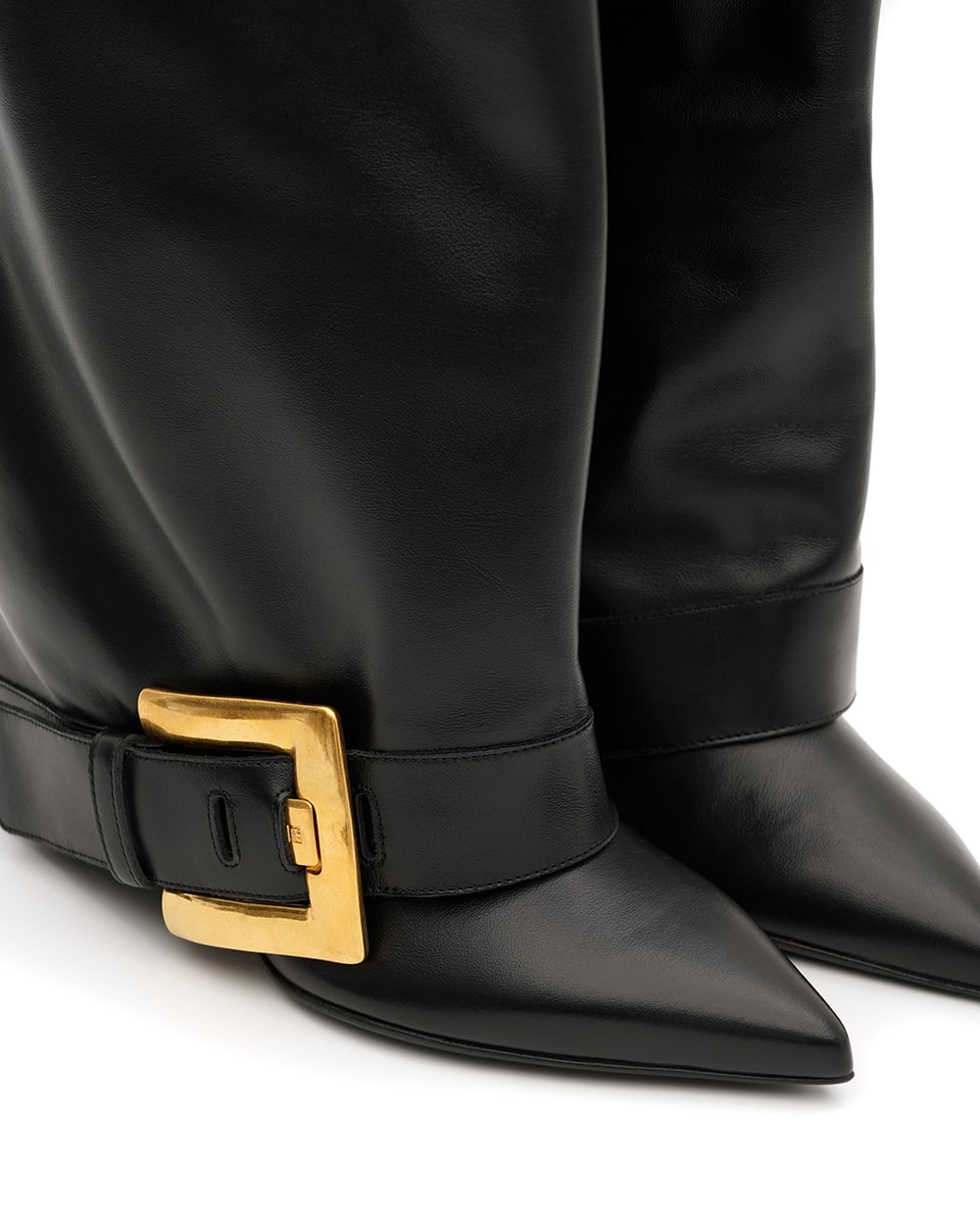 Чоботи Anthem із телячої шкіри Balmain FN1TA143LVIT, чорний колір • Купити в інтернет-магазині Kameron