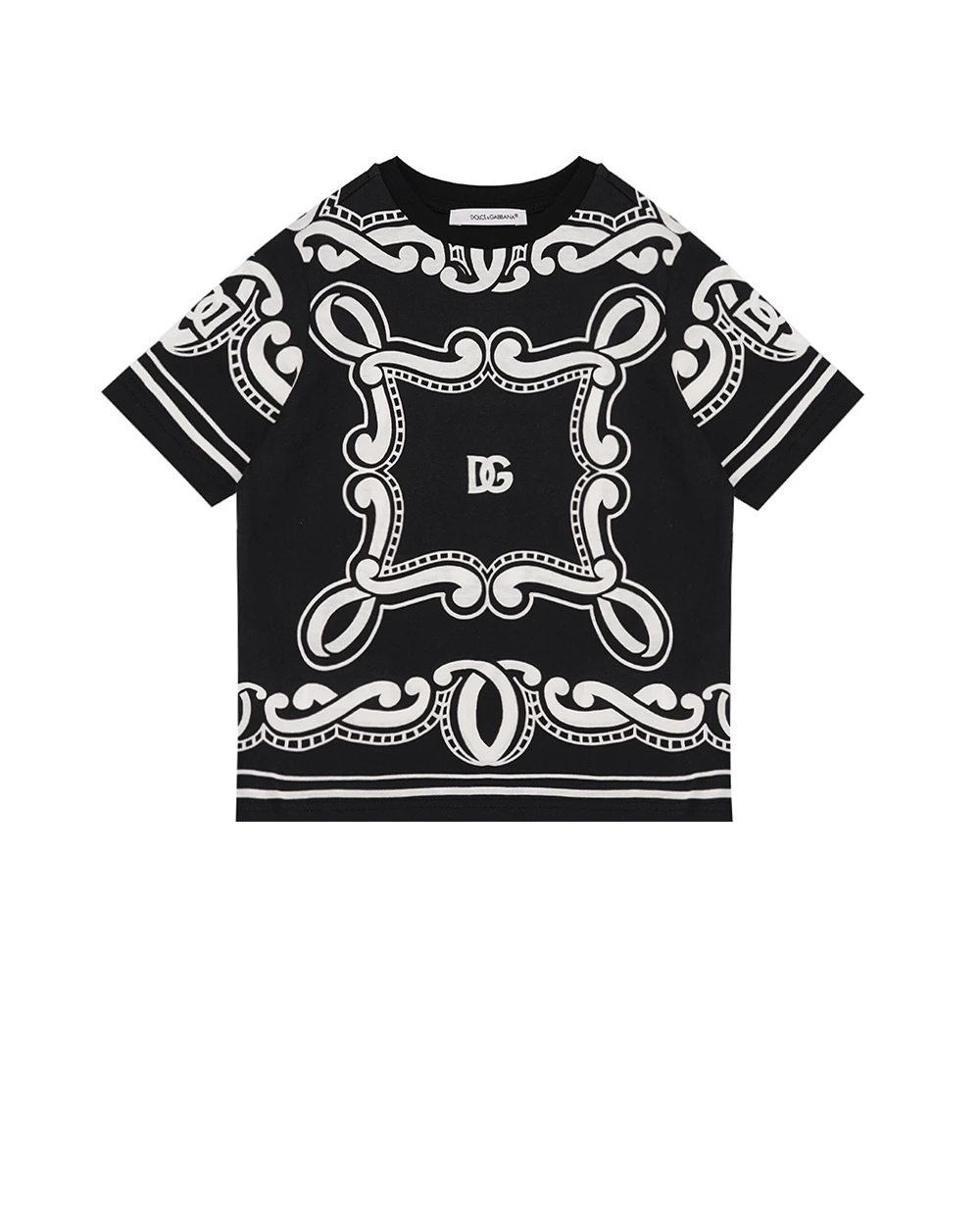 Детская футболка Dolce&Gabbana Kids L4JTHU-II7FY-B, черный цвет • Купить в интернет-магазине Kameron