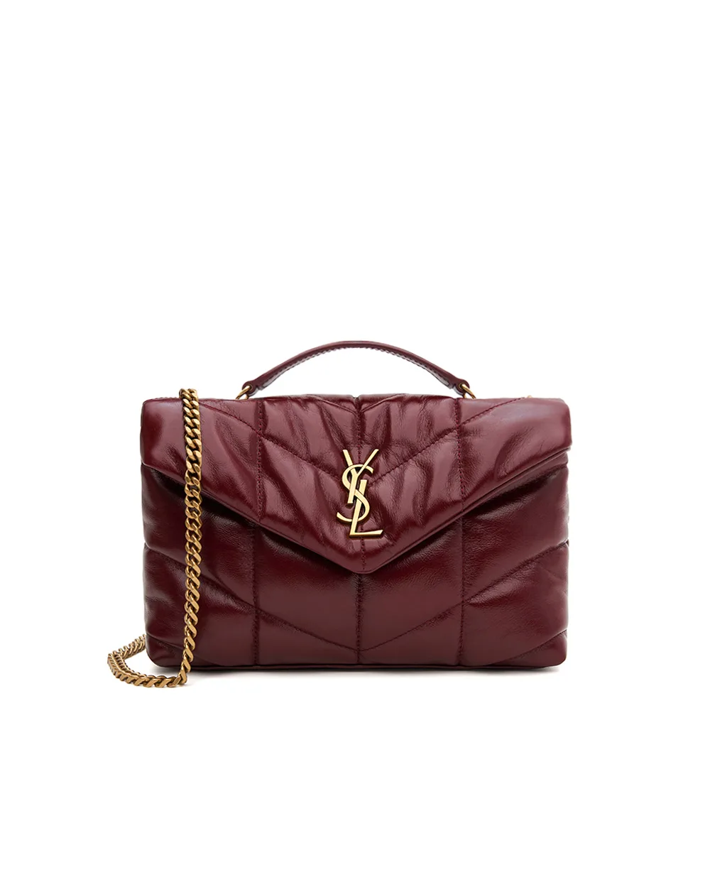 Сумка Saint Laurent 759337-AAFFA, бордовый цвет • Купить в интернет-магазине Kameron