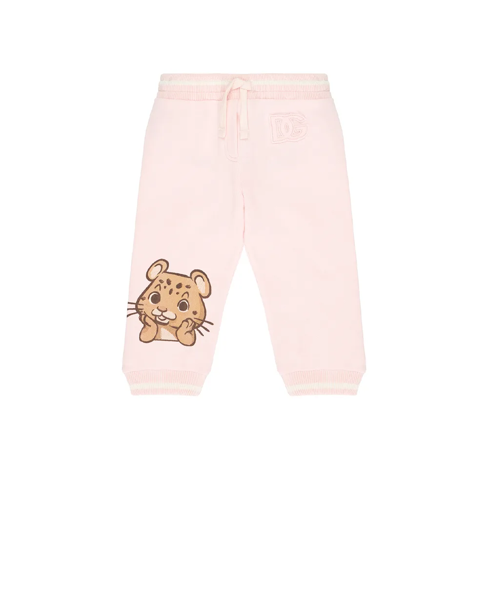 Детские спортивные брюки (костюм) Dolce&Gabbana Kids L2JPC9-II7IR, розовый цвет • Купить в интернет-магазине Kameron