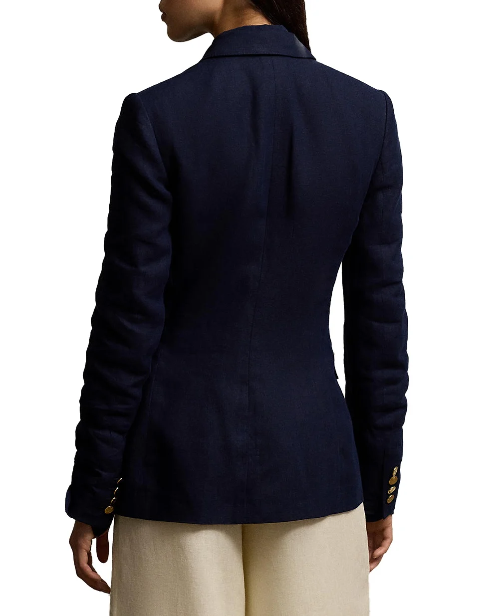 Льняной жакет Ralph Lauren Collection 290955045001, темно-синий цвет • Купить в интернет-магазине Kameron
