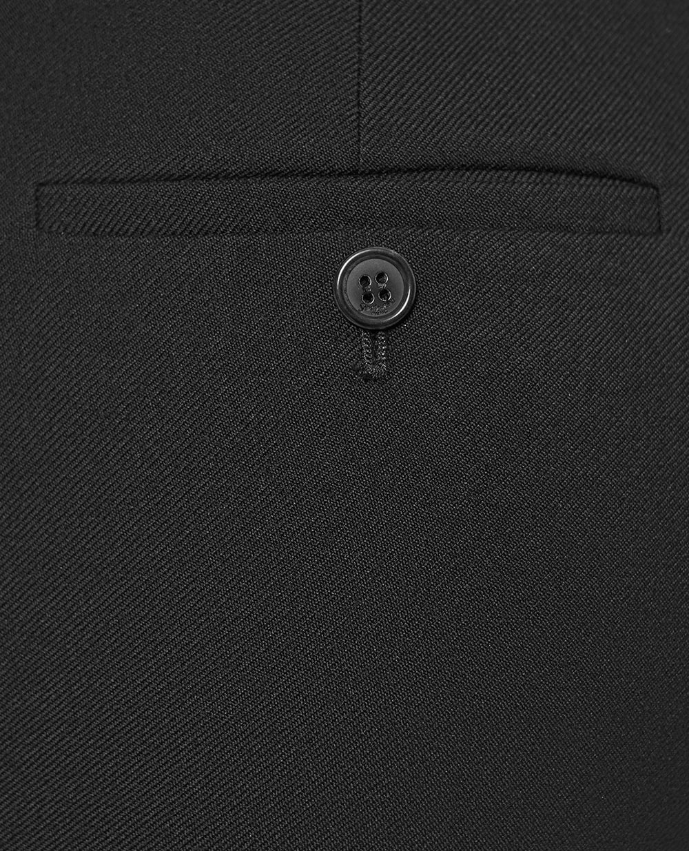Шерстяные брюки с высокой талией Saint Laurent 837054-Y7B73, черный цвет • Купить в интернет-магазине Kameron