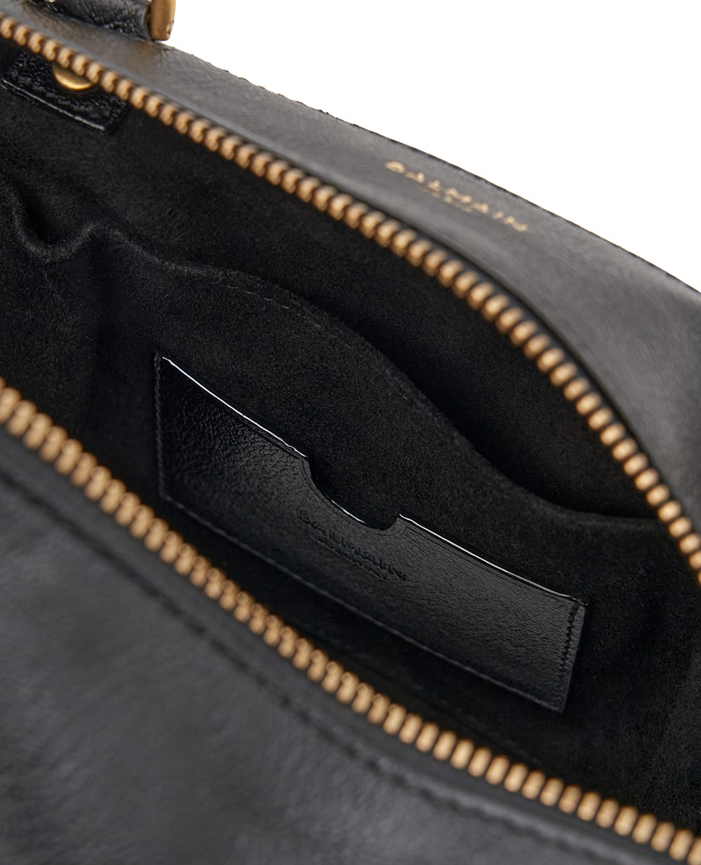 Сумка Anthem из телячьей кожи Balmain GN0DB035LARE, черный цвет • Купить в интернет-магазине Kameron