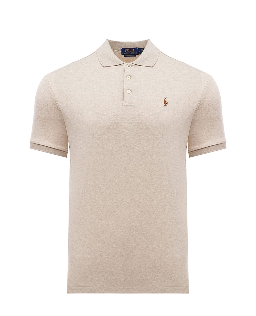 Поло Interlock Polo Ralph Lauren 710704319080, бежевый цвет • Купить в интернет-магазине Kameron