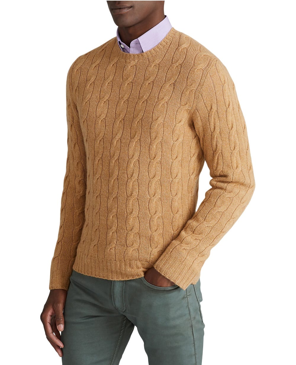 Свитер из кашемира Ralph Lauren Purple Label 790965739007, бежевый цвет • Купить в интернет-магазине Kameron