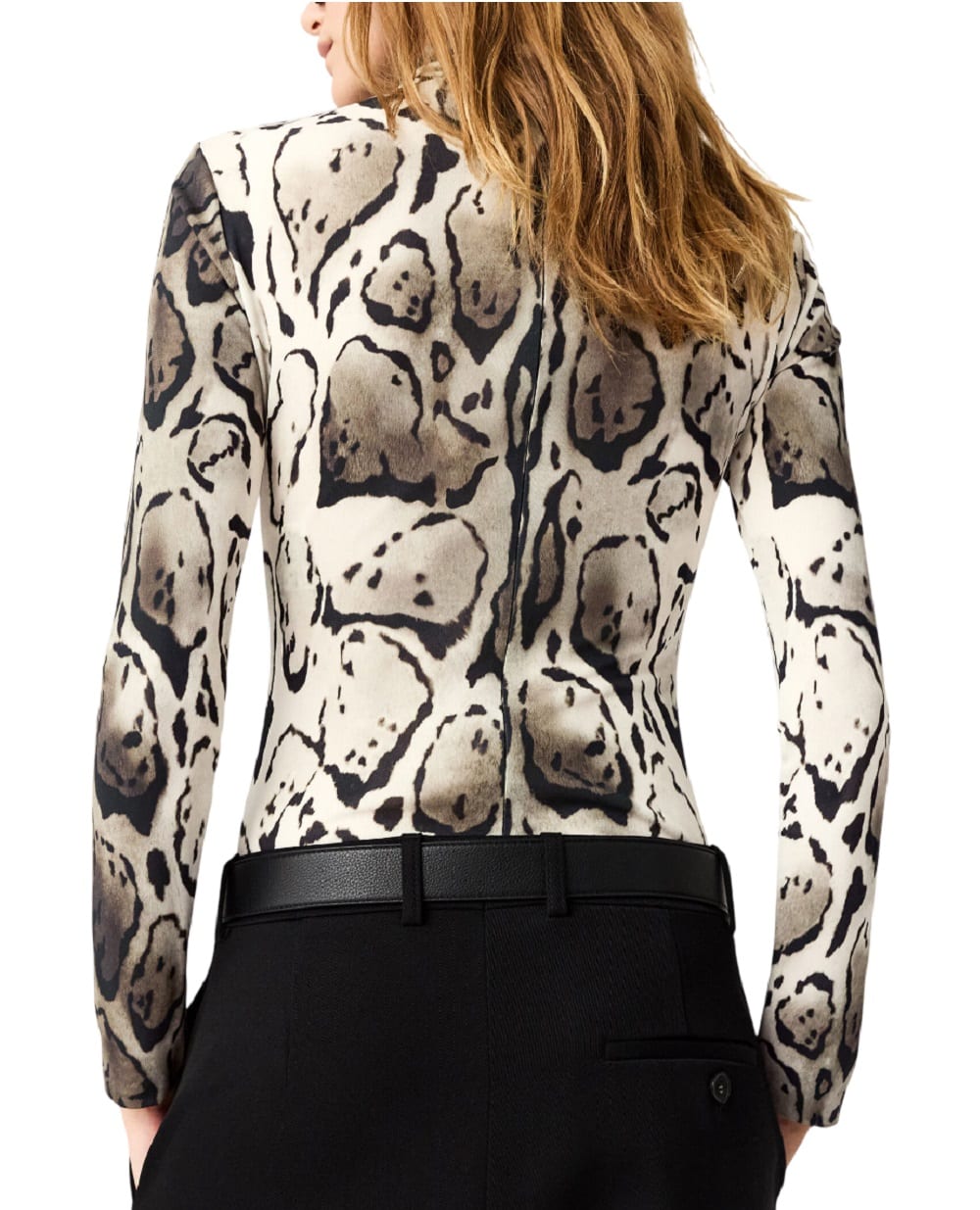 Боди с высоким воротником и принтом Stella McCartney 6T02793HS320, коричневый цвет • Купить в интернет-магазине Kameron