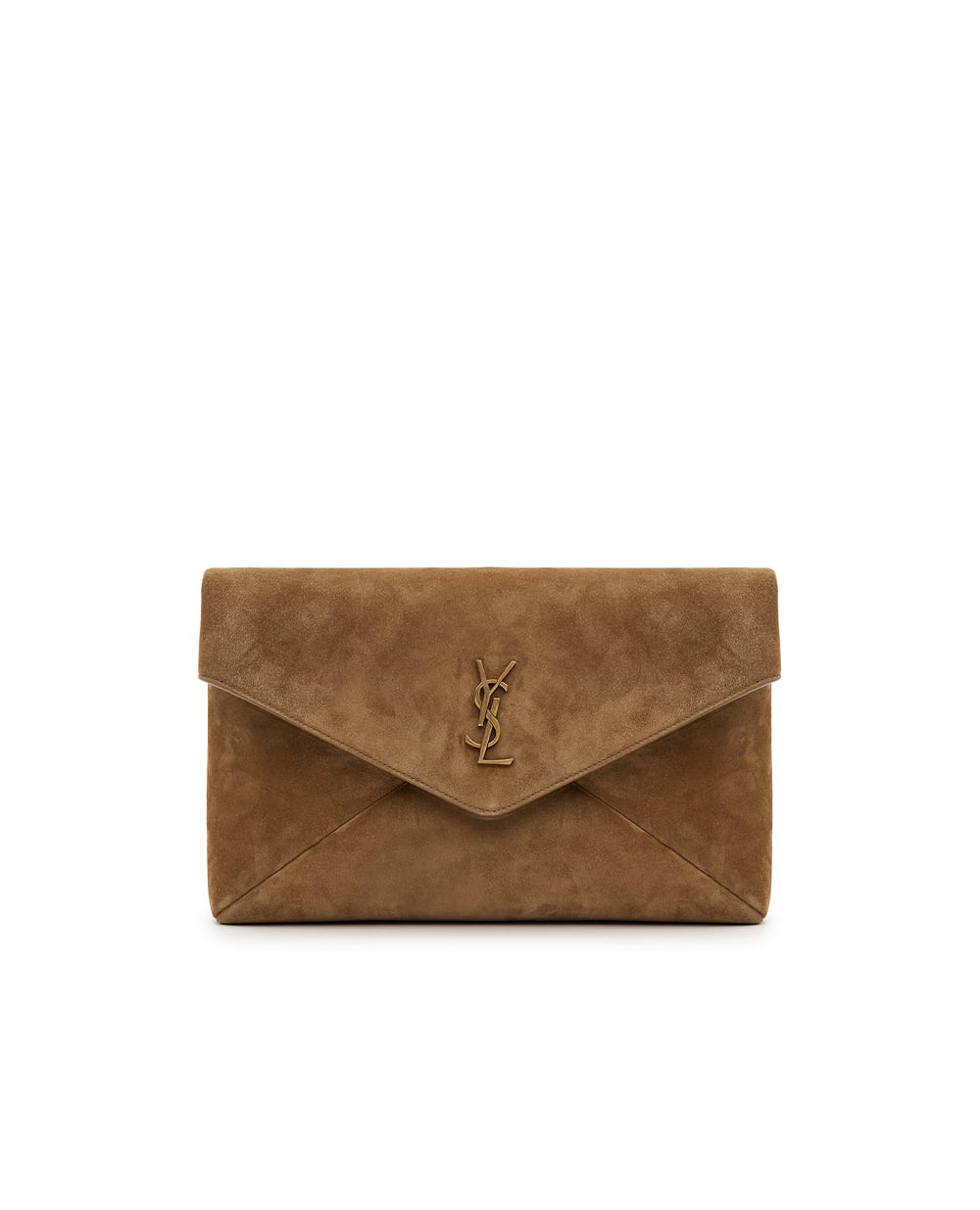 Клатч Cassandre Large Saint Laurent 769307-1U80W, коричневый цвет • Купить в интернет-магазине Kameron