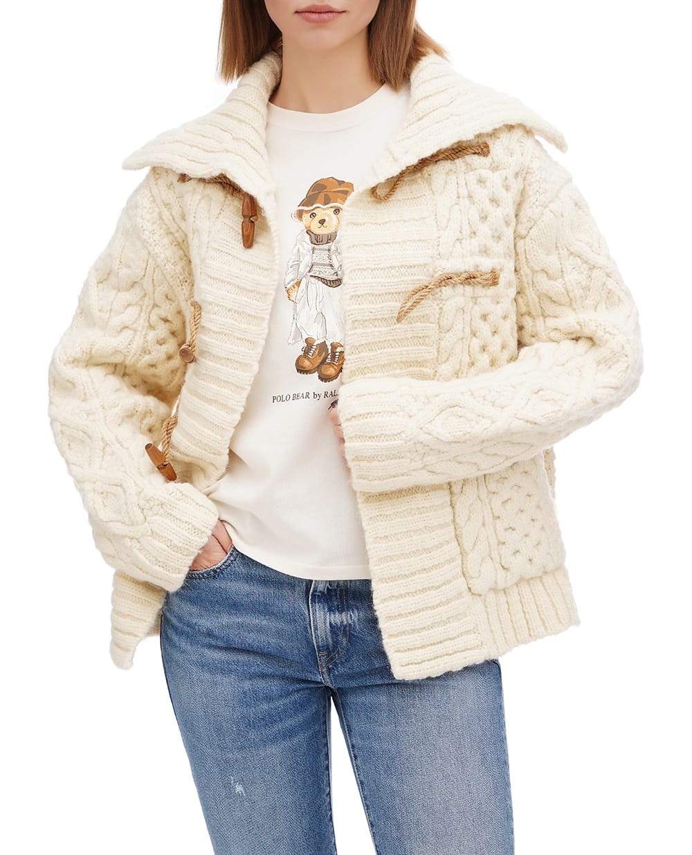 Кардиган Polo Ralph Lauren 211947932001, белый цвет • Купить в интернет-магазине Kameron