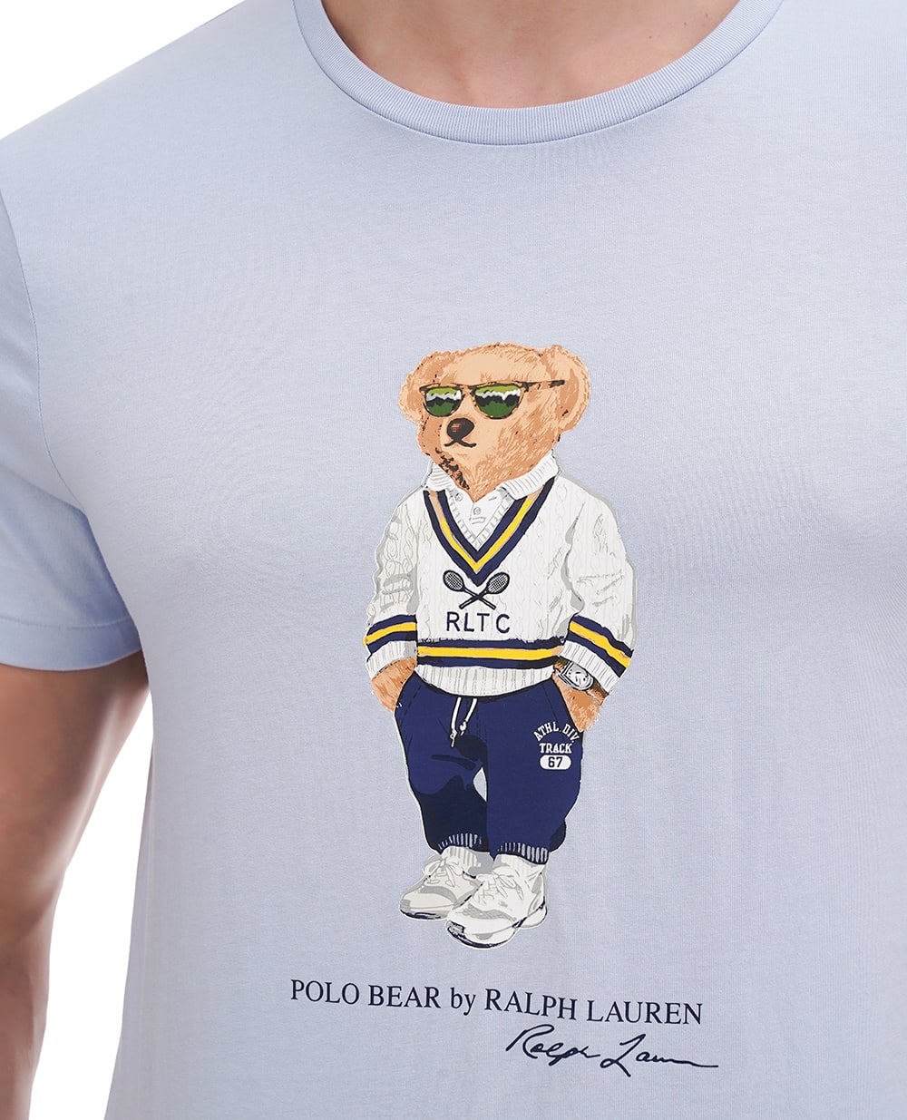 Футболка Polo Bear Polo Ralph Lauren 710973137001, голубой цвет • Купить в интернет-магазине Kameron