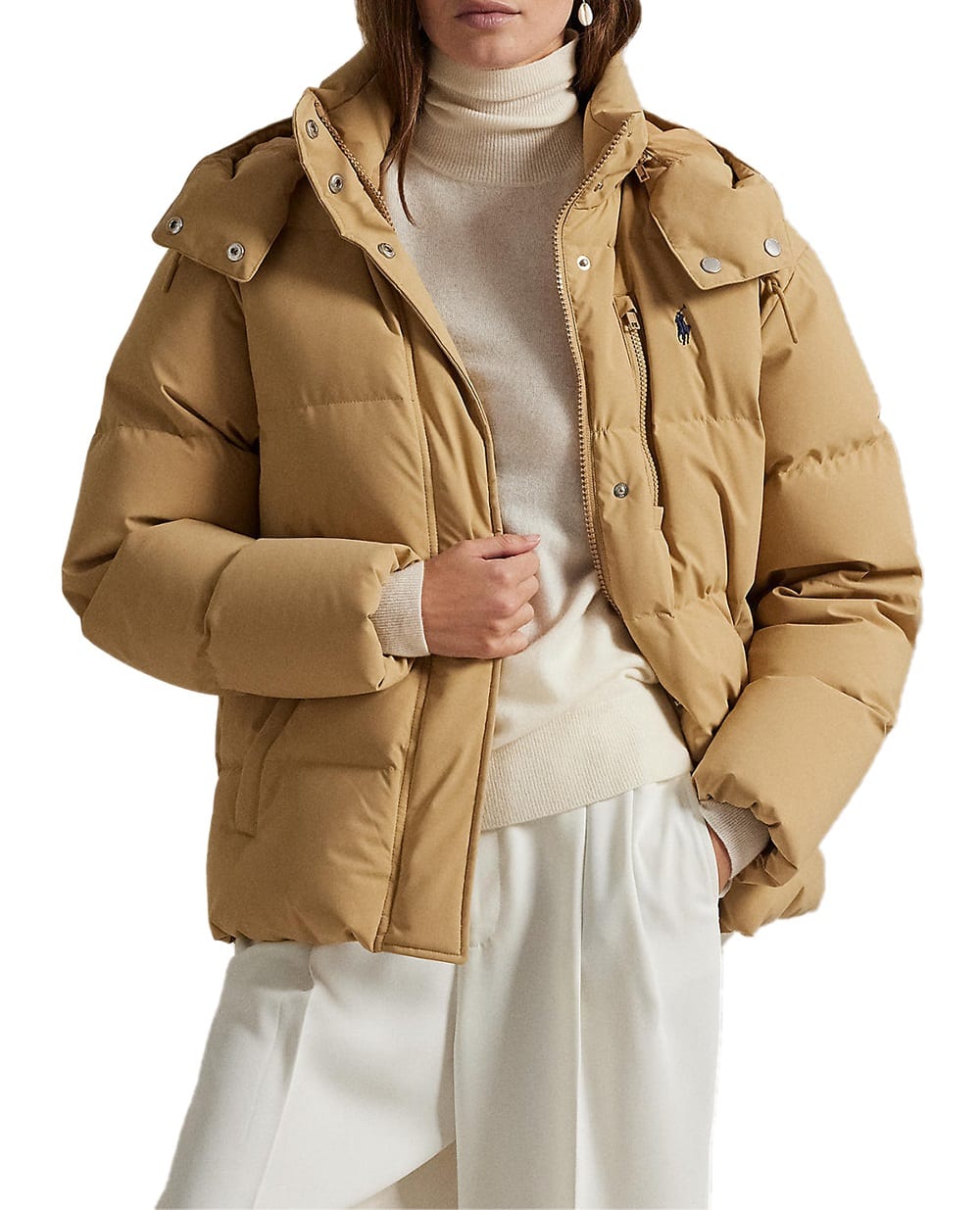 Пуховик Polo Ralph Lauren 211971190001, бежевый цвет • Купить в интернет-магазине Kameron