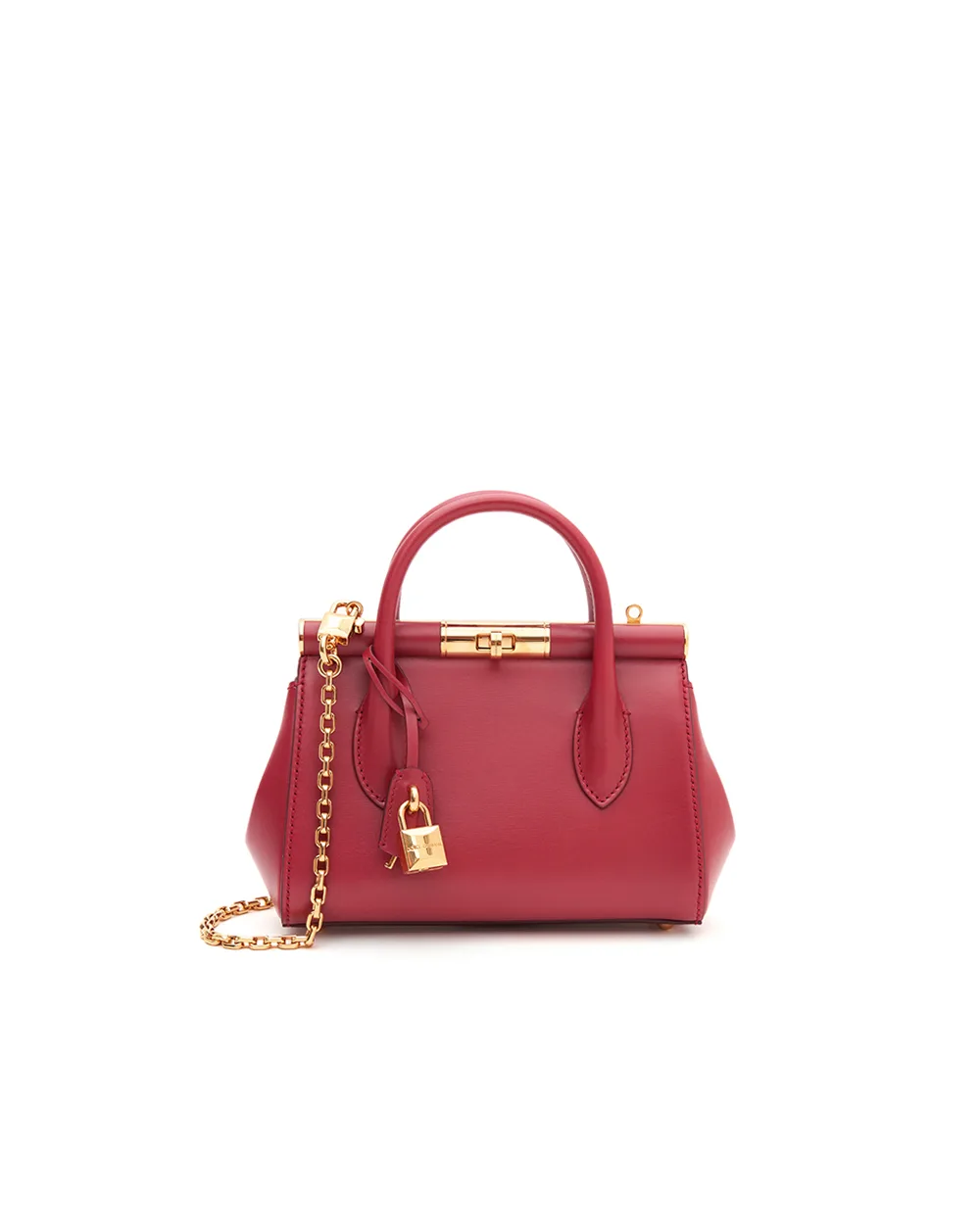 Кожаная сумка Marlene Mini Dolce&Gabbana BB7744-A3G19, красный цвет • Купить в интернет-магазине Kameron