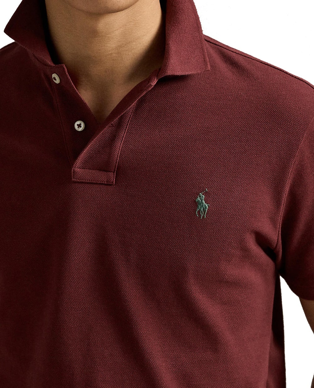Поло Polo Ralph Lauren 710680784431, бордовый цвет • Купить в интернет-магазине Kameron