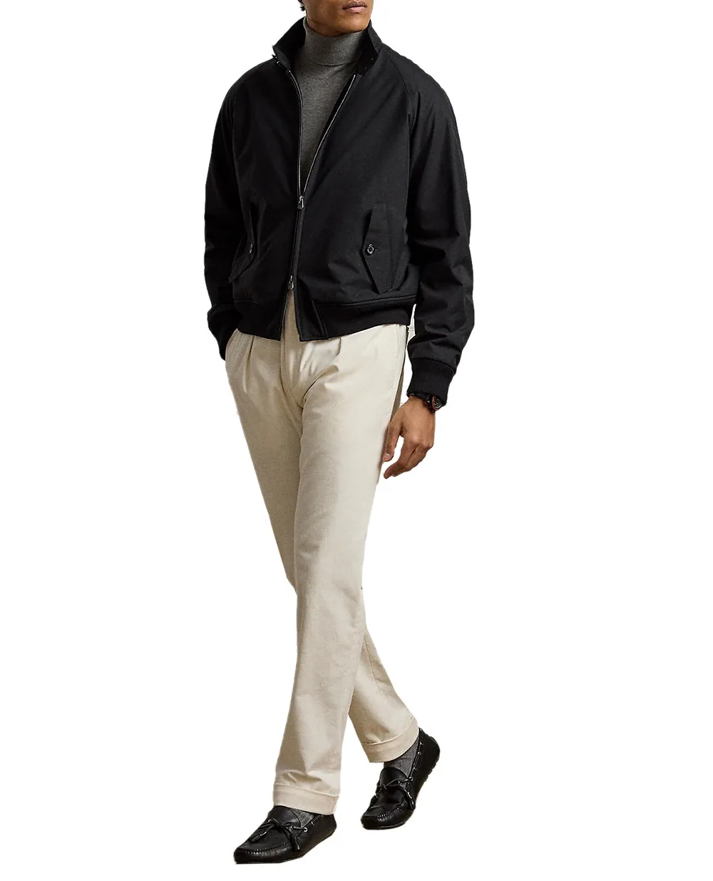 Куртка из шелка Ralph Lauren Purple Label 790976946001, черный цвет • Купить в интернет-магазине Kameron