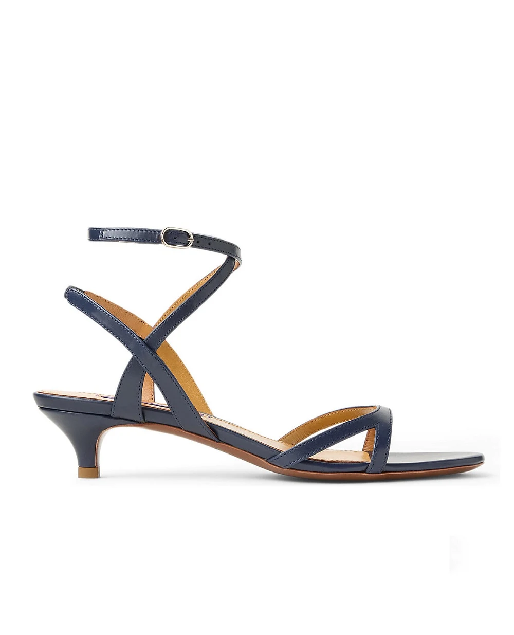 Босоножки Clarke из телячьей кожи Ralph Lauren Collection 800P11468001, синий цвет • Купить в интернет-магазине Kameron
