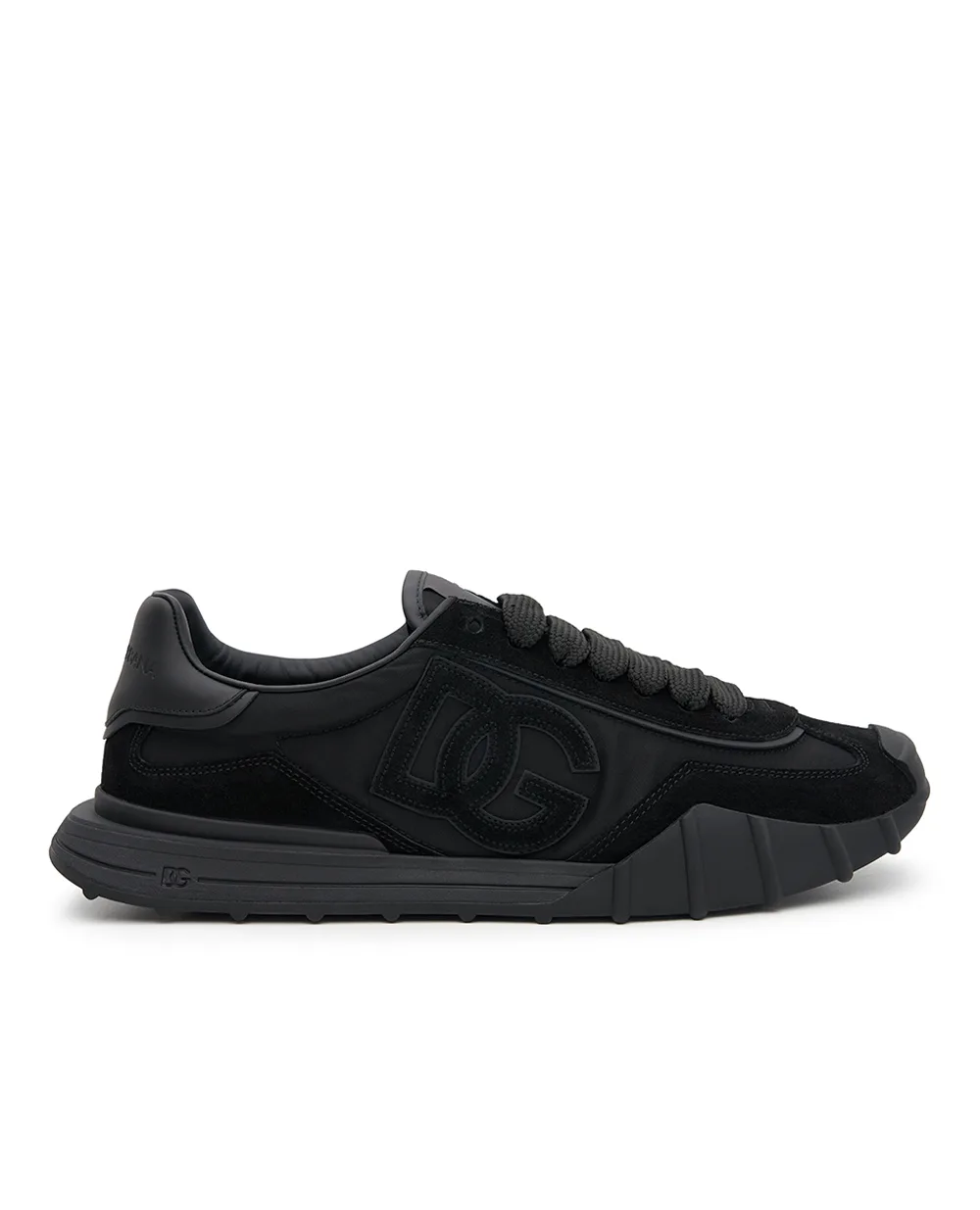 Кросівки DG Athletic з тканини та телячої замші Dolce&Gabbana CS2384-A0354, чорний колір • Купити в інтернет-магазині Kameron