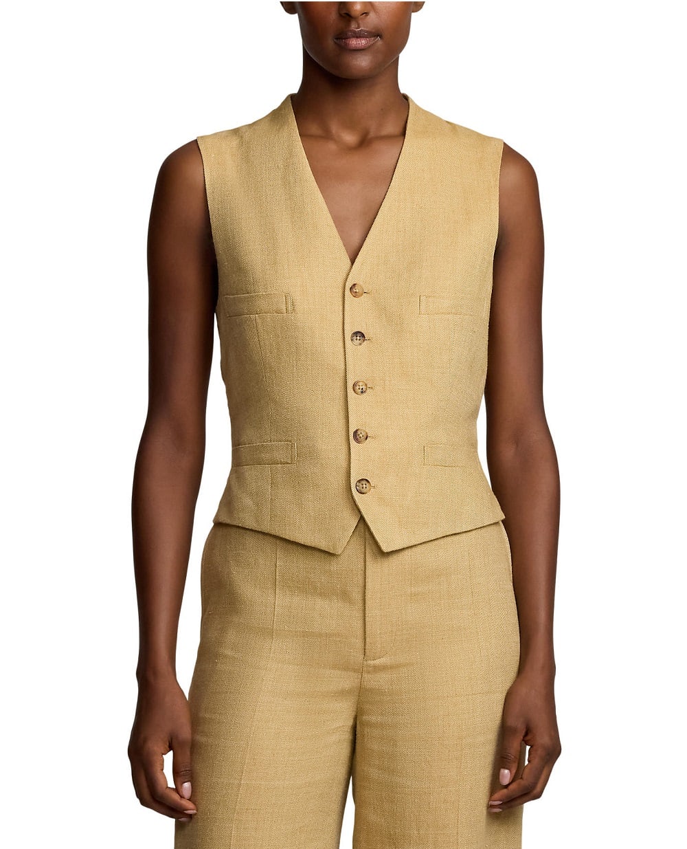 Жилет Ralph Lauren Collection 290967319001, бежевый цвет • Купить в интернет-магазине Kameron