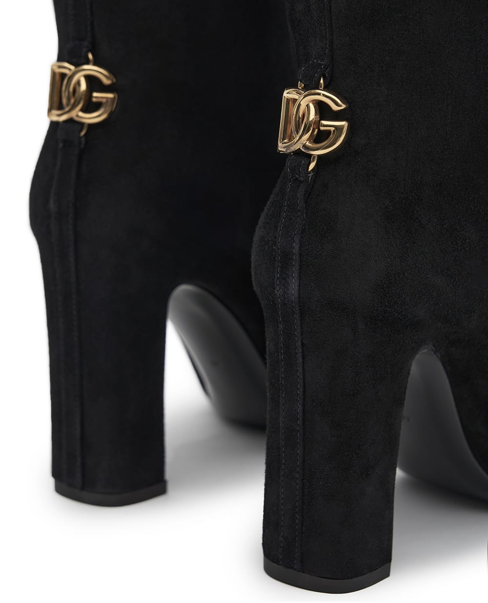 Сапоги из замши Dolce&Gabbana CU1218-A1275, черный цвет • Купить в интернет-магазине Kameron