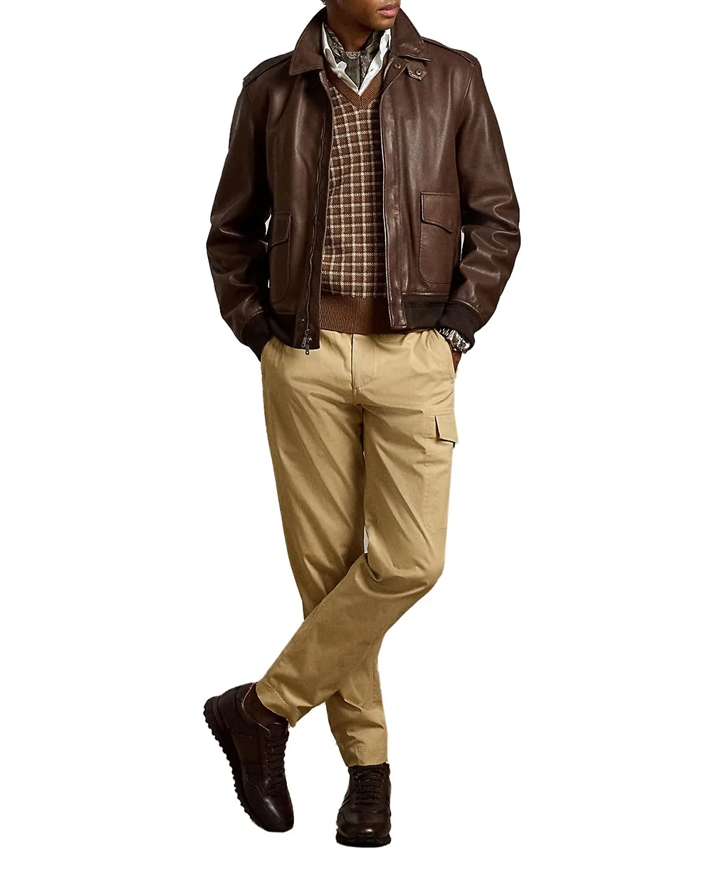Брюки-карго Ralph Lauren Purple Label 798958427001, бежевый цвет • Купить в интернет-магазине Kameron