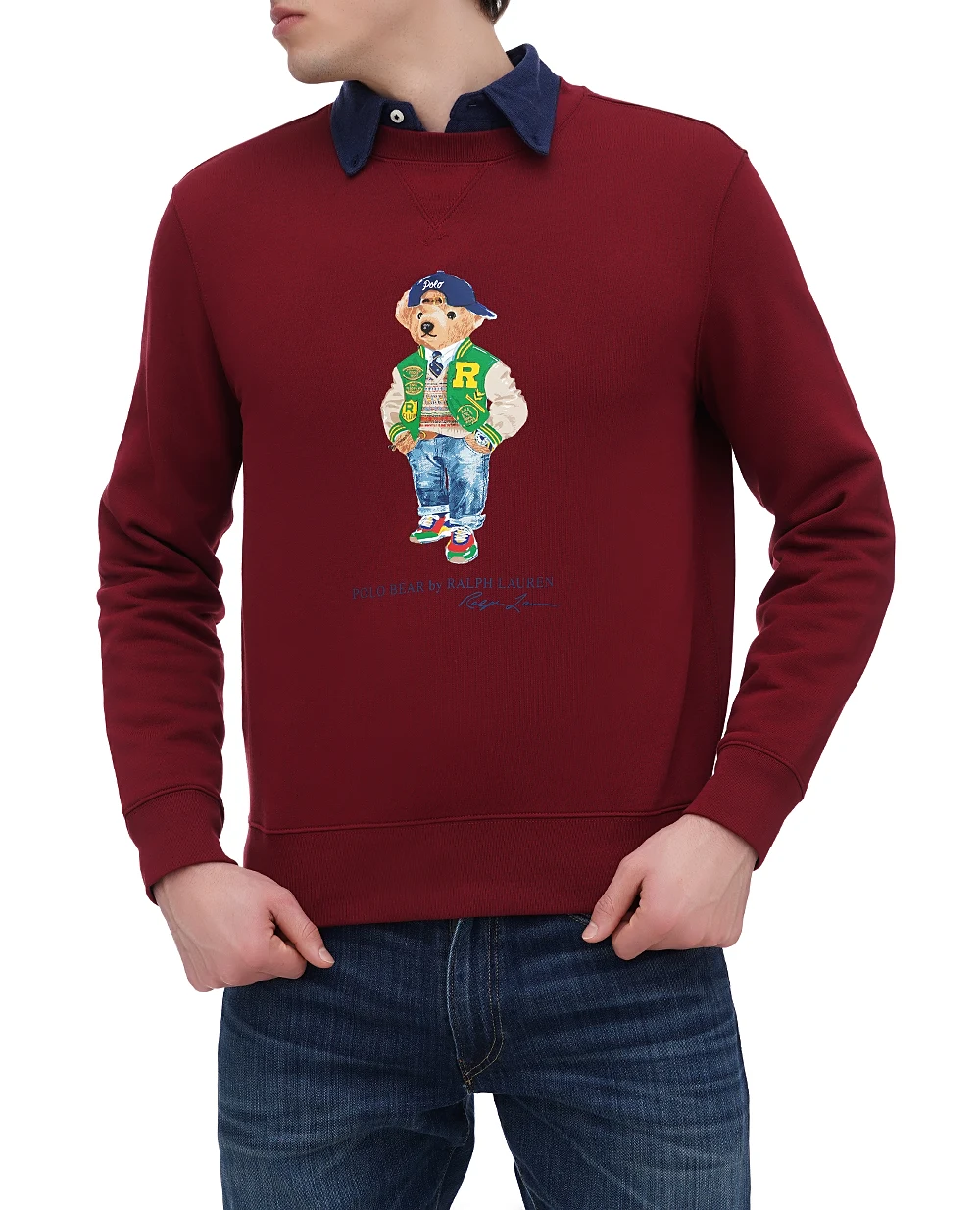 Свитшот Polo Bear Polo Ralph Lauren 710953718001, бордовый цвет • Купить в интернет-магазине Kameron