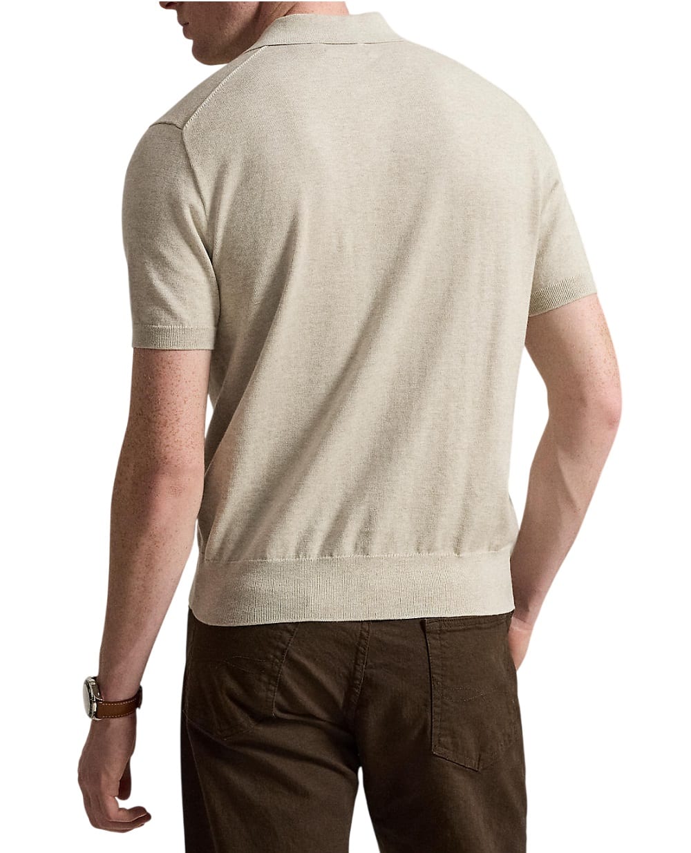 Поло Polo Ralph Lauren 710980682504, світло-коричневий колір • Купити в інтернет-магазині Kameron