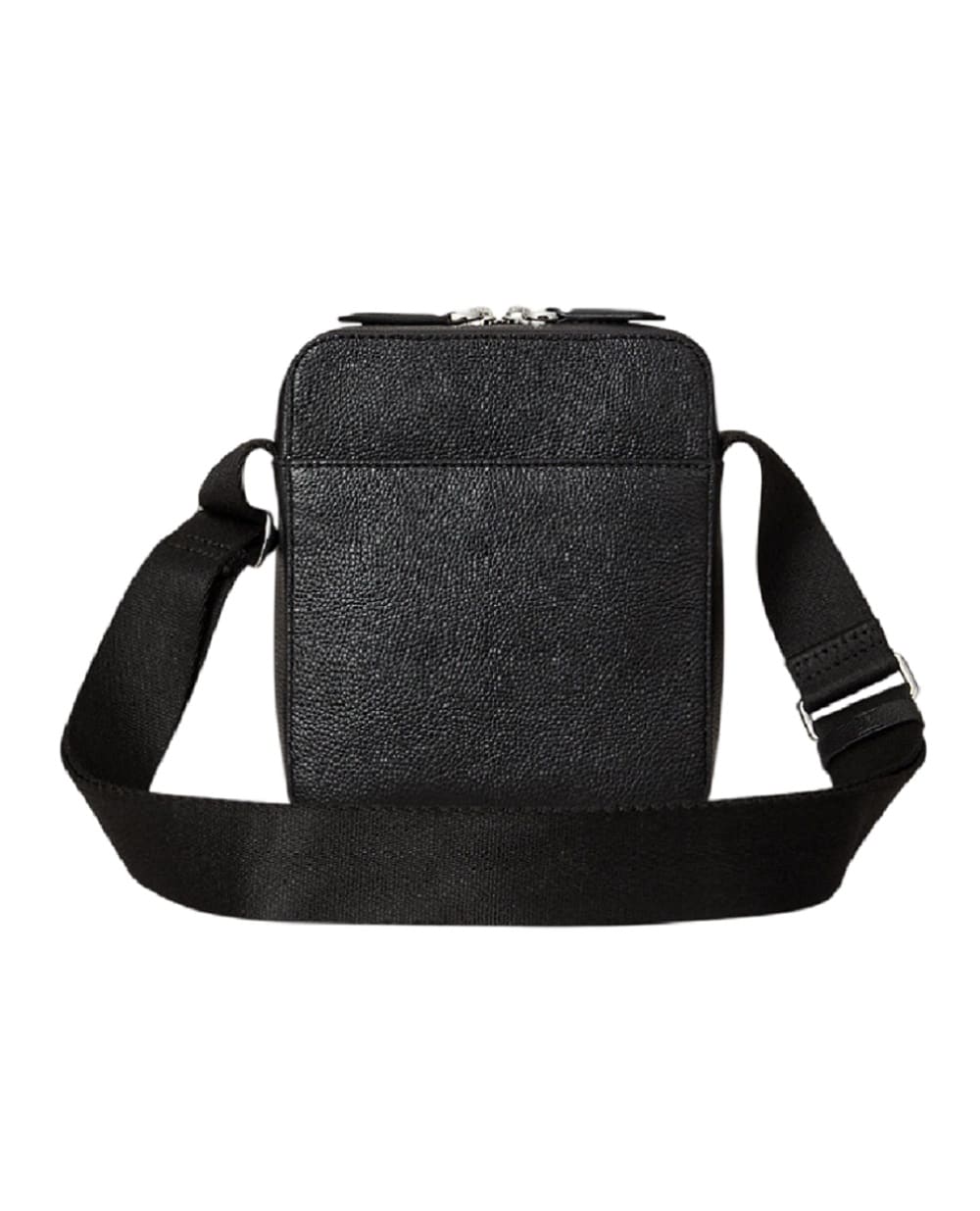 Сумка из кожи через плечо Polo Ralph Lauren 405974608001, черный цвет • Купить в интернет-магазине Kameron