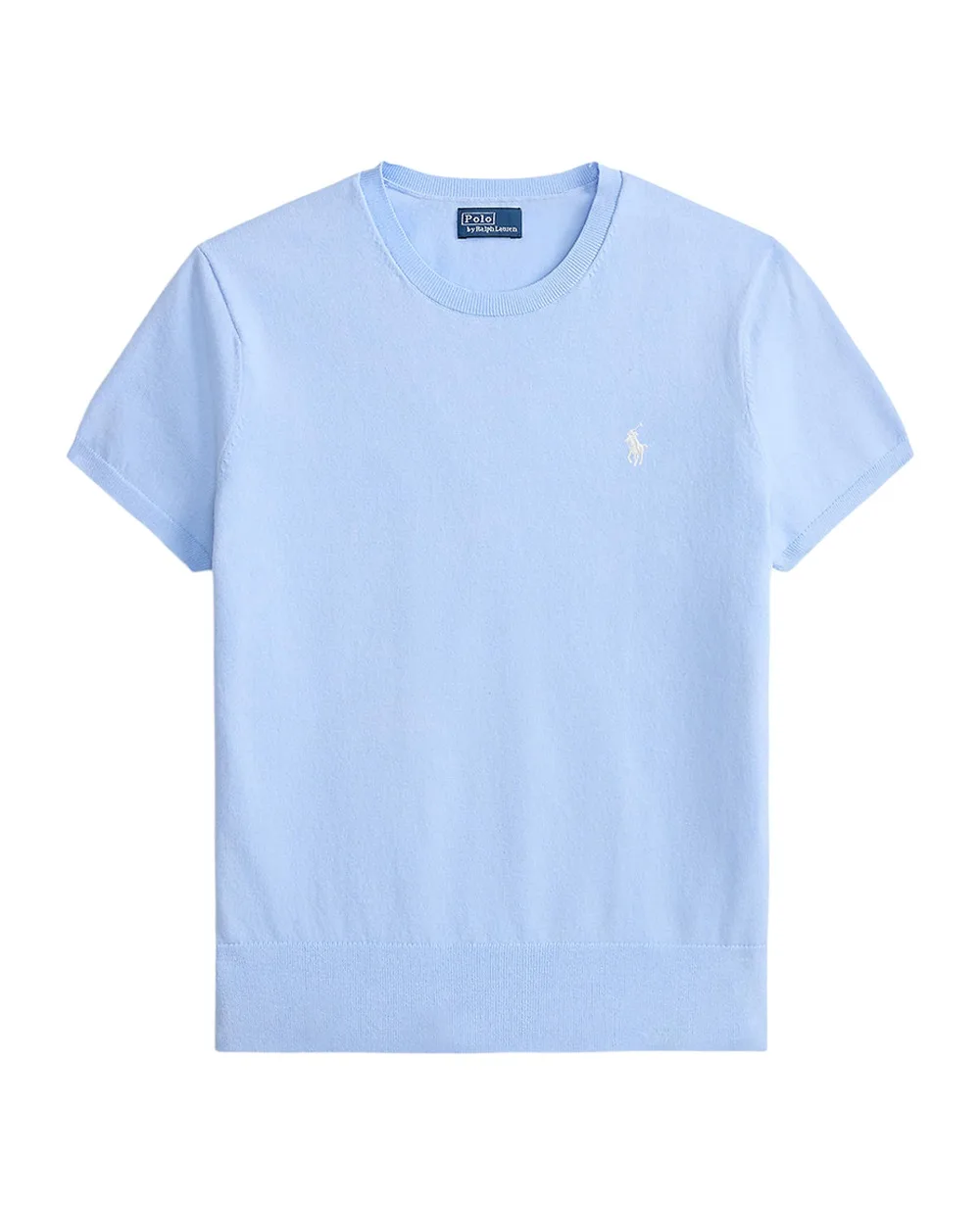 Свитер с коротким рукавом Polo Ralph Lauren 211971872504, голубой цвет • Купить в интернет-магазине Kameron