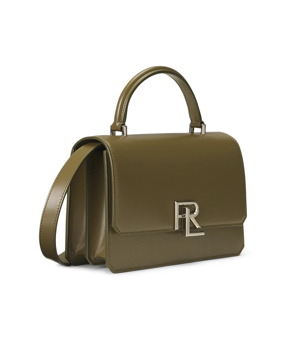 Сумка из кожи Ralph Lauren Collection 435930958021, оливковый цвет • Купить в интернет-магазине Kameron