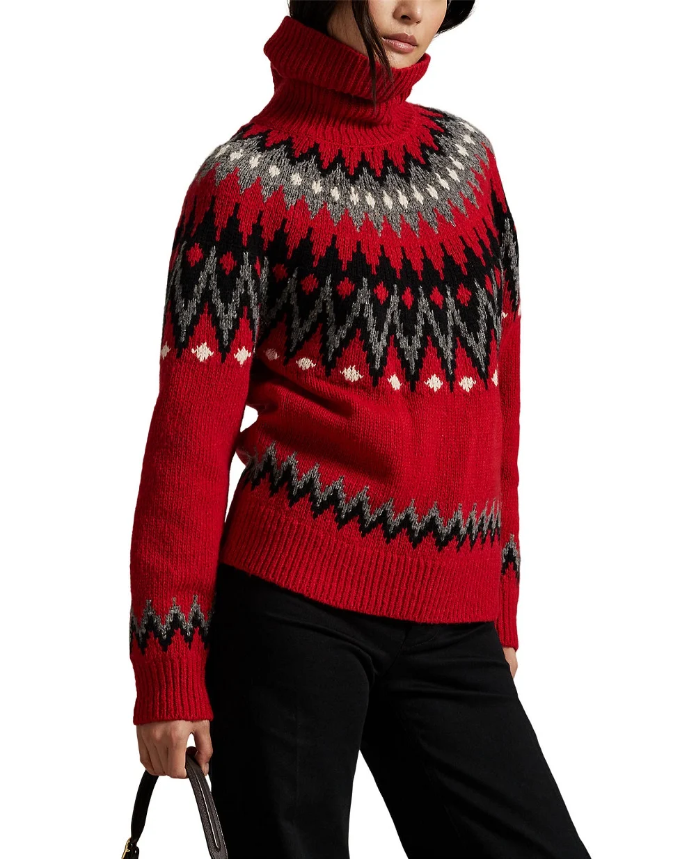 Свитер из шерсти Polo Ralph Lauren 211978318001, красный цвет • Купить в интернет-магазине Kameron