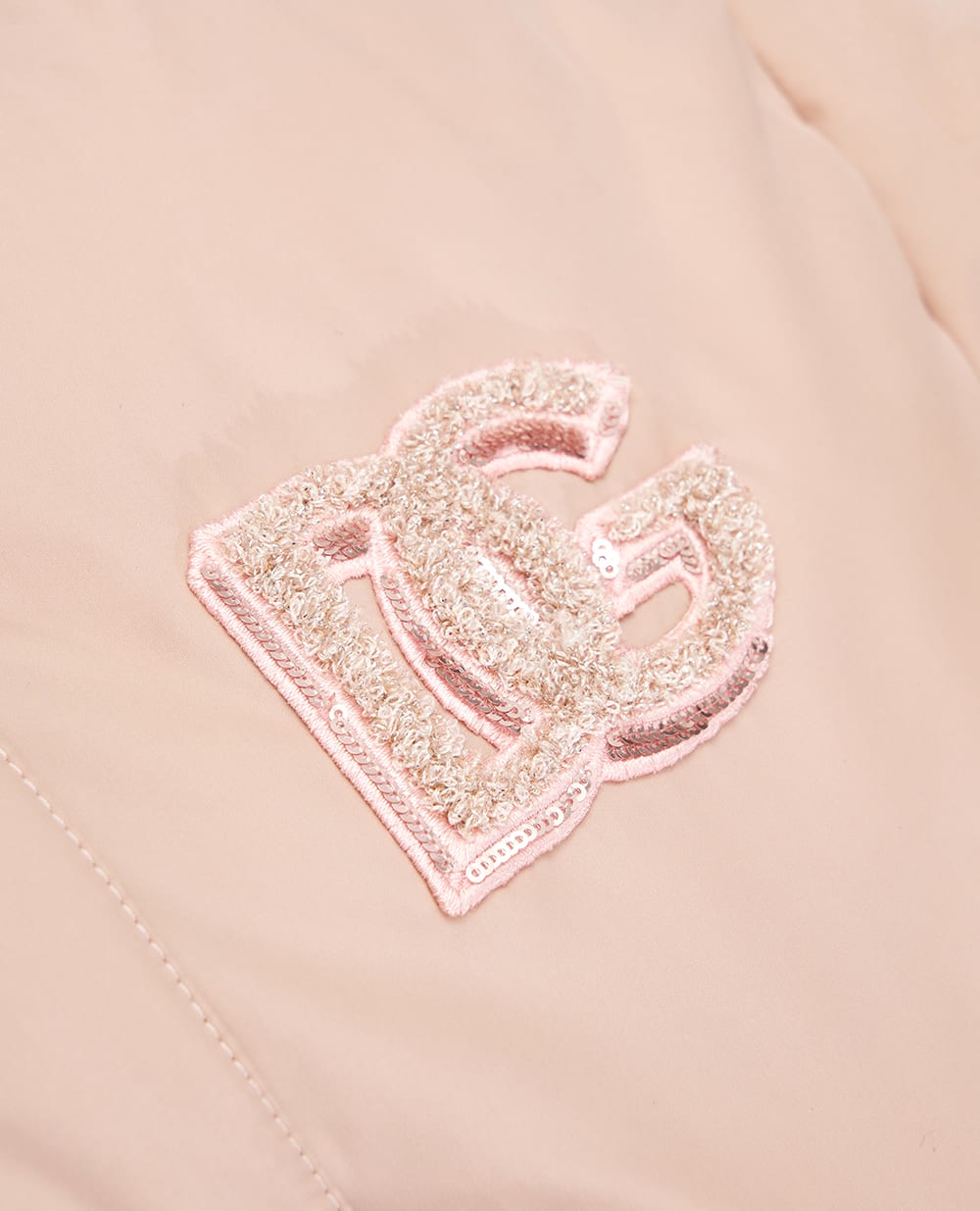 Дитячий пуховик Dolce&Gabbana Kids L5JBS1-FUS3W-B, рожевий колір • Купити в інтернет-магазині Kameron