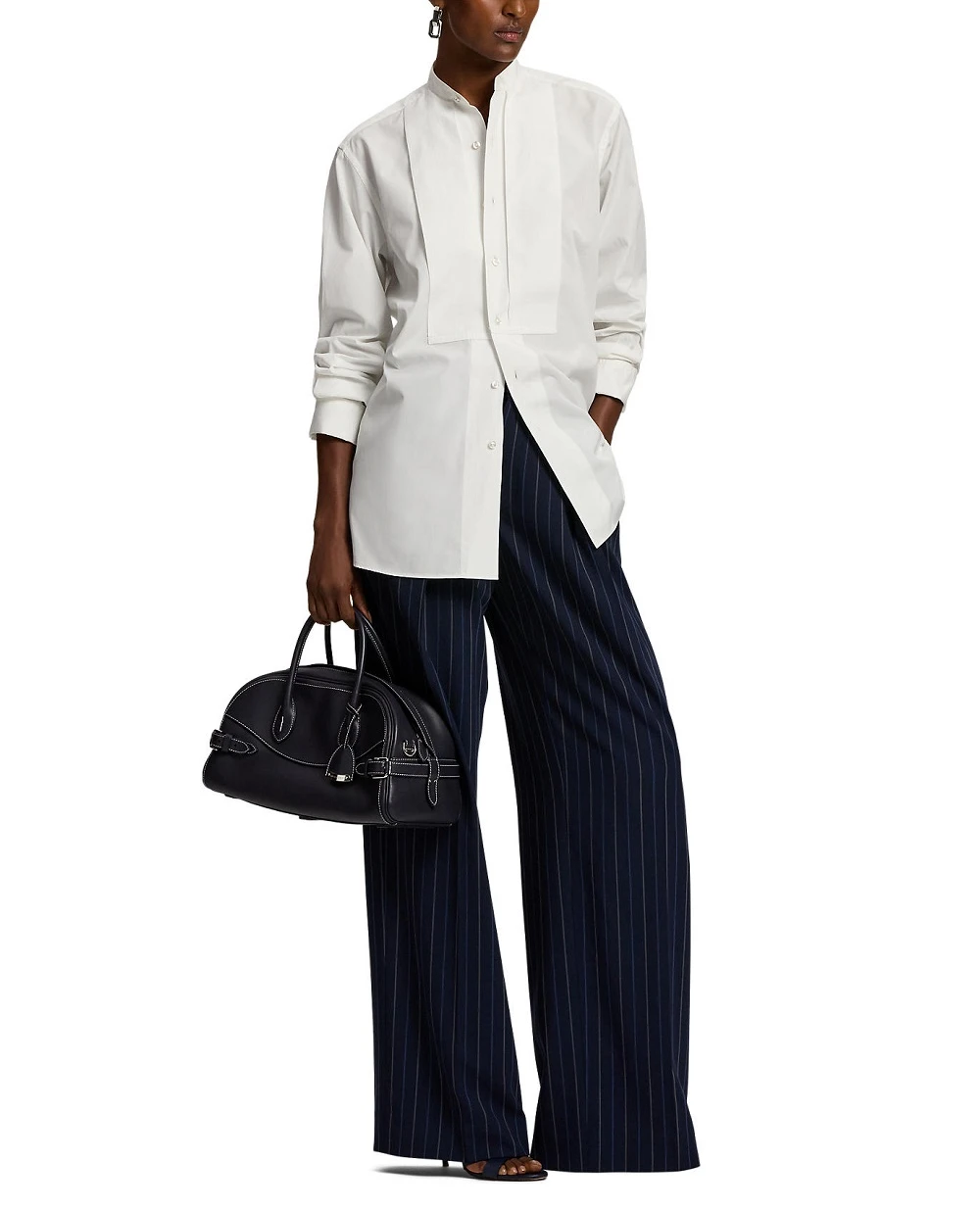 Рубашка Kirstin Ralph Lauren Collection 290P10019001, белый цвет • Купить в интернет-магазине Kameron