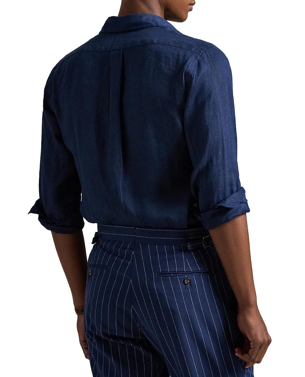 Льняная рубашка Polo Ralph Lauren 710966294504, темно-синий цвет • Купить в интернет-магазине Kameron