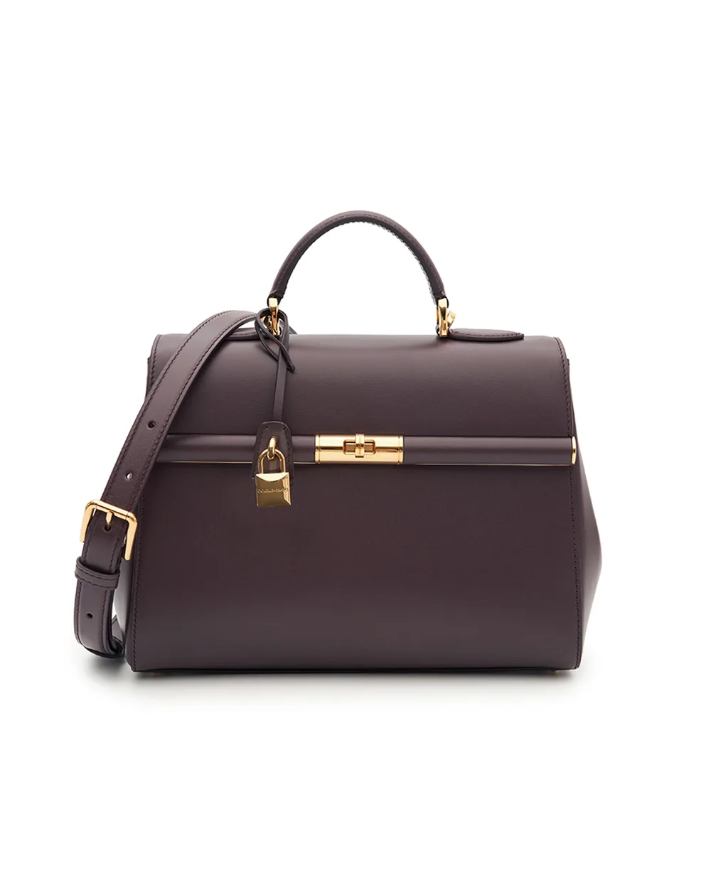 Сумка Marlene из телячьей кожи Dolce&Gabbana BB7932-A3G19, бордовый цвет • Купить в интернет-магазине Kameron