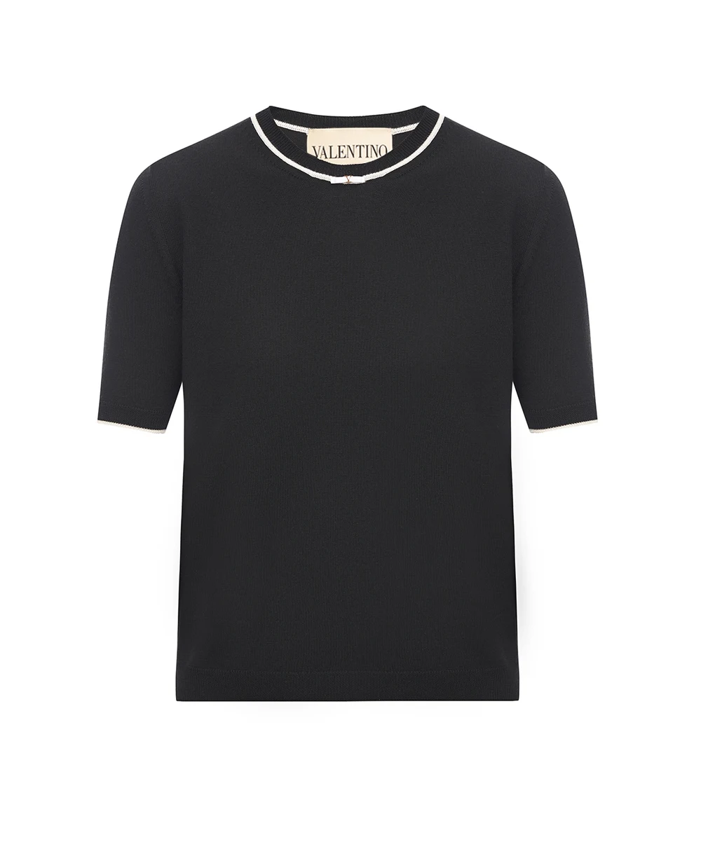 Топ из шерсти Valentino 9B3KC74YAC1, черный цвет • Купить в интернет-магазине Kameron