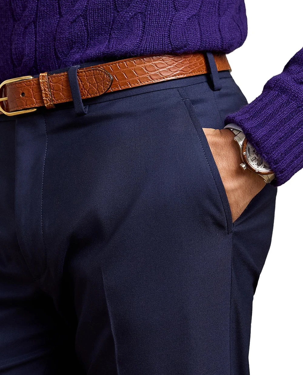 Штани Gregory з вовни Ralph Lauren Purple Label 798727752002, синій колір • Купити в інтернет-магазині Kameron