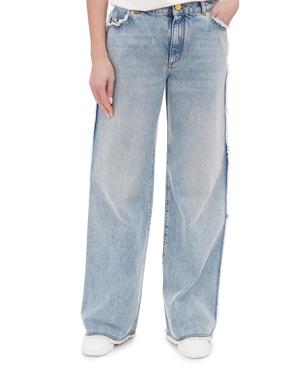 Джинсы Balmain EF0MI050DF75, синий цвет • Купить в интернет-магазине Kameron